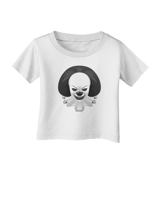 Scary Clown Grayscale Infant T-Shirt-Infant T-Shirt-TooLoud-White-06-Months-Davson Sales