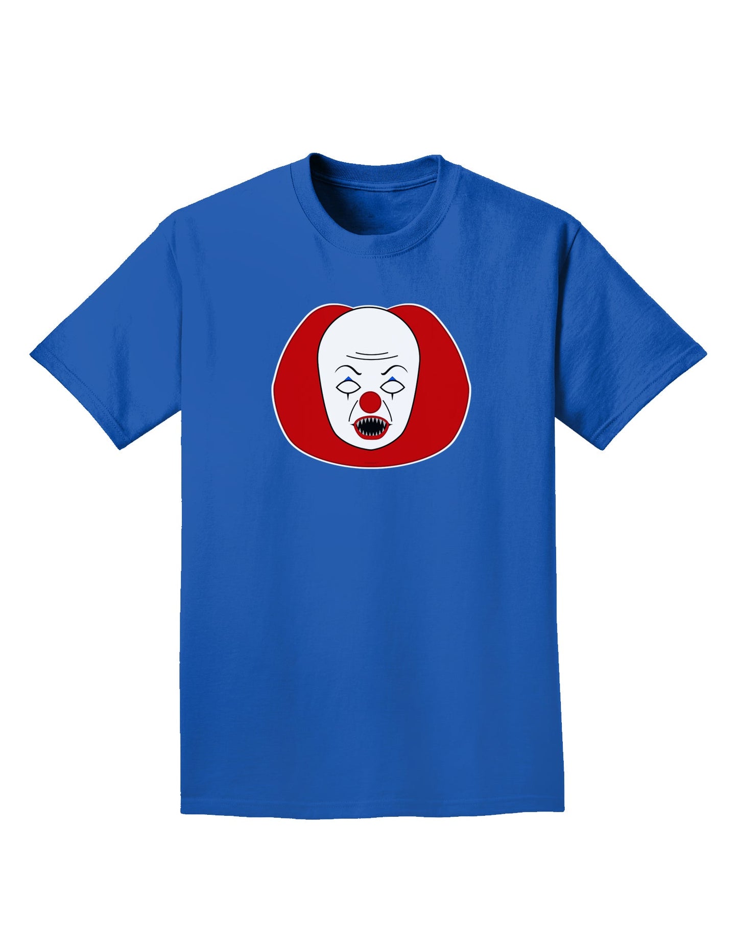 Scary Face Clown - Halloween Adult Dark T-Shirt-Mens T-Shirt-TooLoud-Royal-Blue-Small-Davson Sales