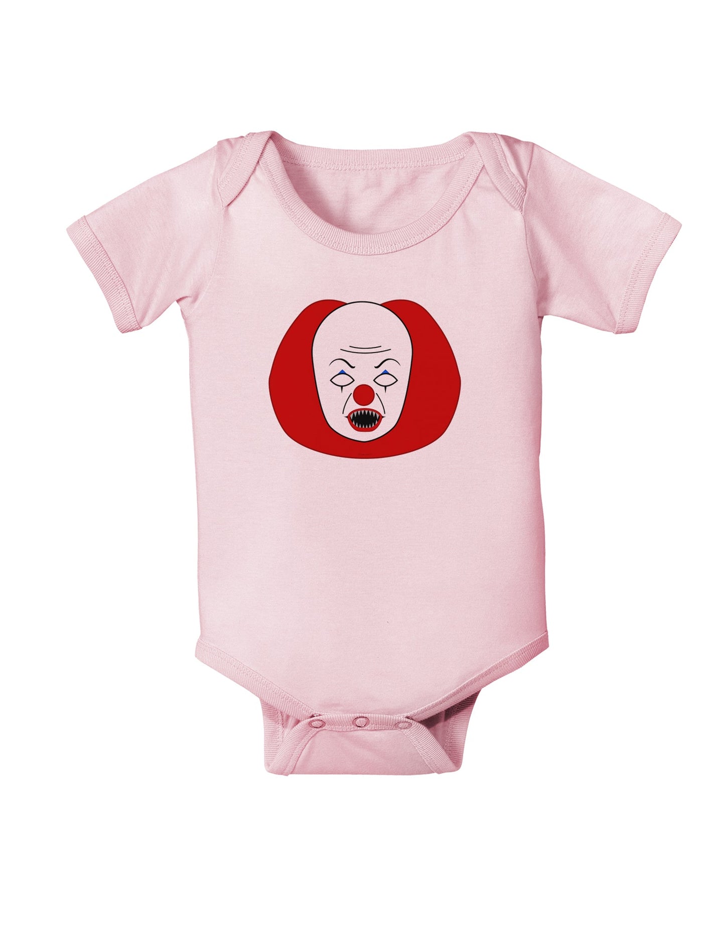 Scary Face Clown - Halloween Baby Romper Bodysuit-Baby Romper-TooLoud-Light-Pink-06-Months-Davson Sales