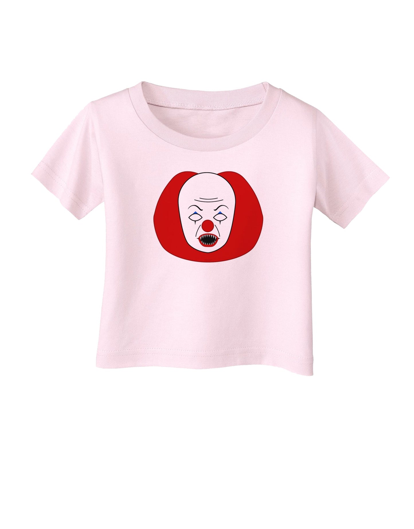Scary Face Clown - Halloween Infant T-Shirt-Infant T-Shirt-TooLoud-Light-Pink-06-Months-Davson Sales