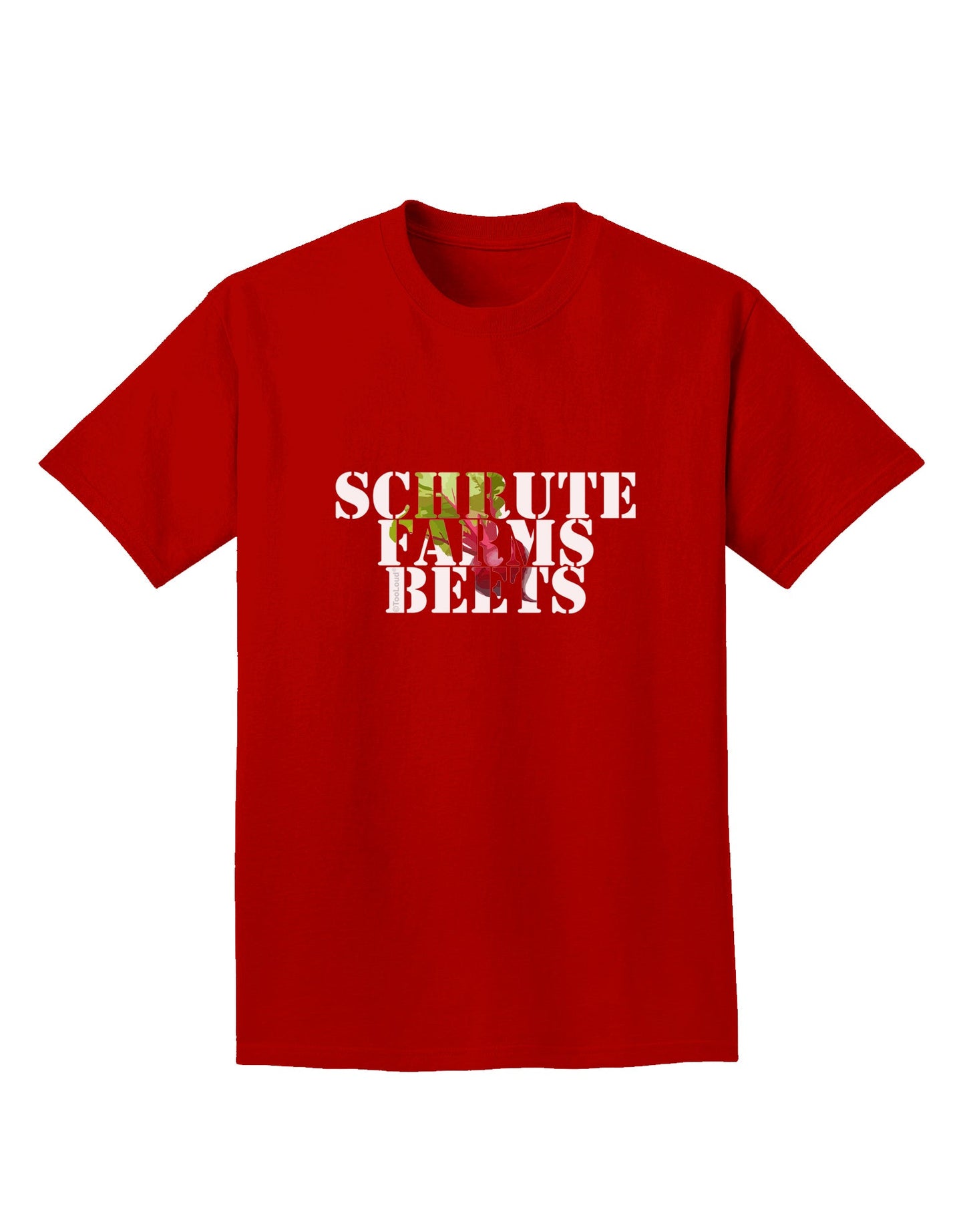 Schrute Farms Beets Adult Dark T-Shirt by TooLoud-Mens T-Shirt-TooLoud-Red-Small-Davson Sales