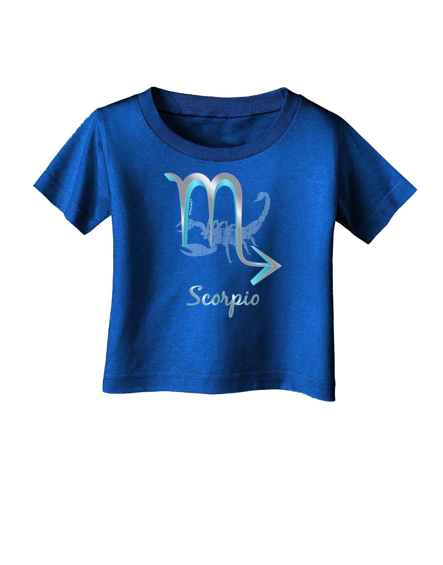 Scorpio Symbol Infant T-Shirt Dark-Infant T-Shirt-TooLoud-Royal-Blue-06-Months-Davson Sales
