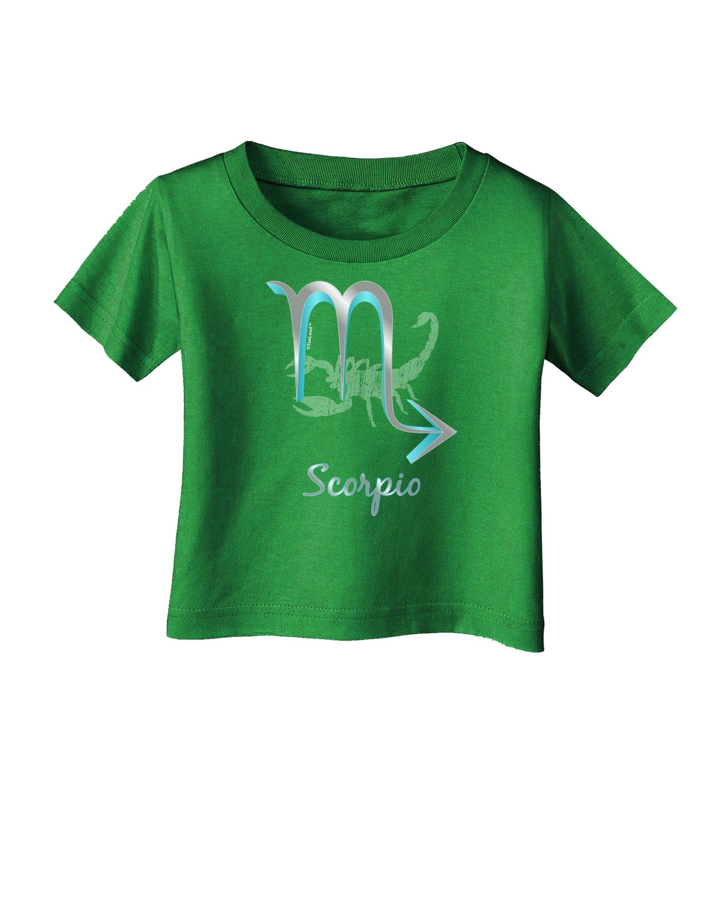 Scorpio Symbol Infant T-Shirt Dark-Infant T-Shirt-TooLoud-Clover-Green-06-Months-Davson Sales