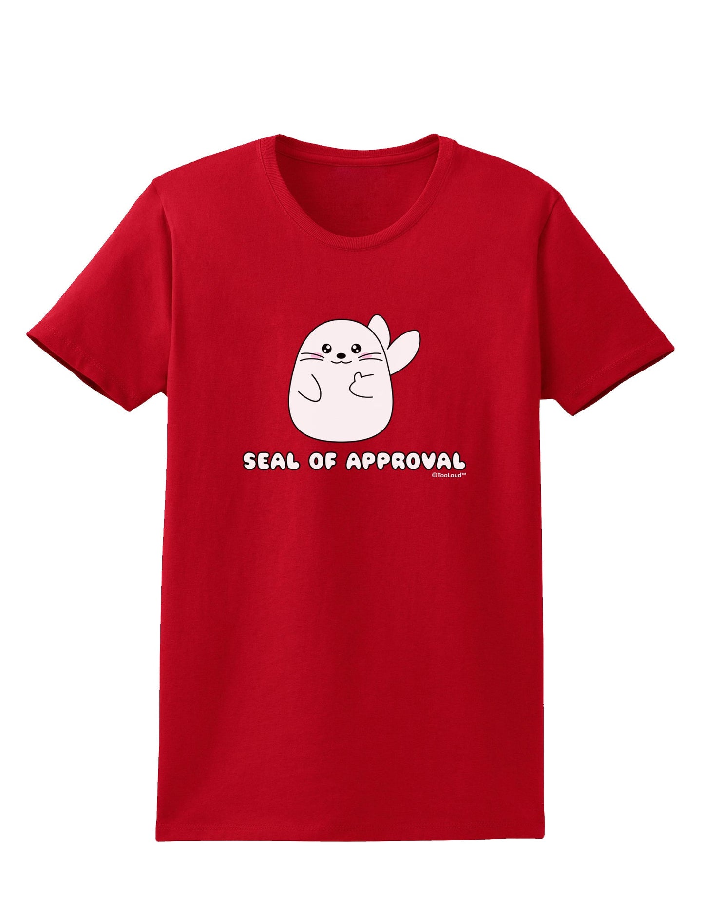 Seal of Approval Womens Dark T-Shirt by TooLoud-Womens T-Shirt-TooLoud-Red-X-Small-Davson Sales