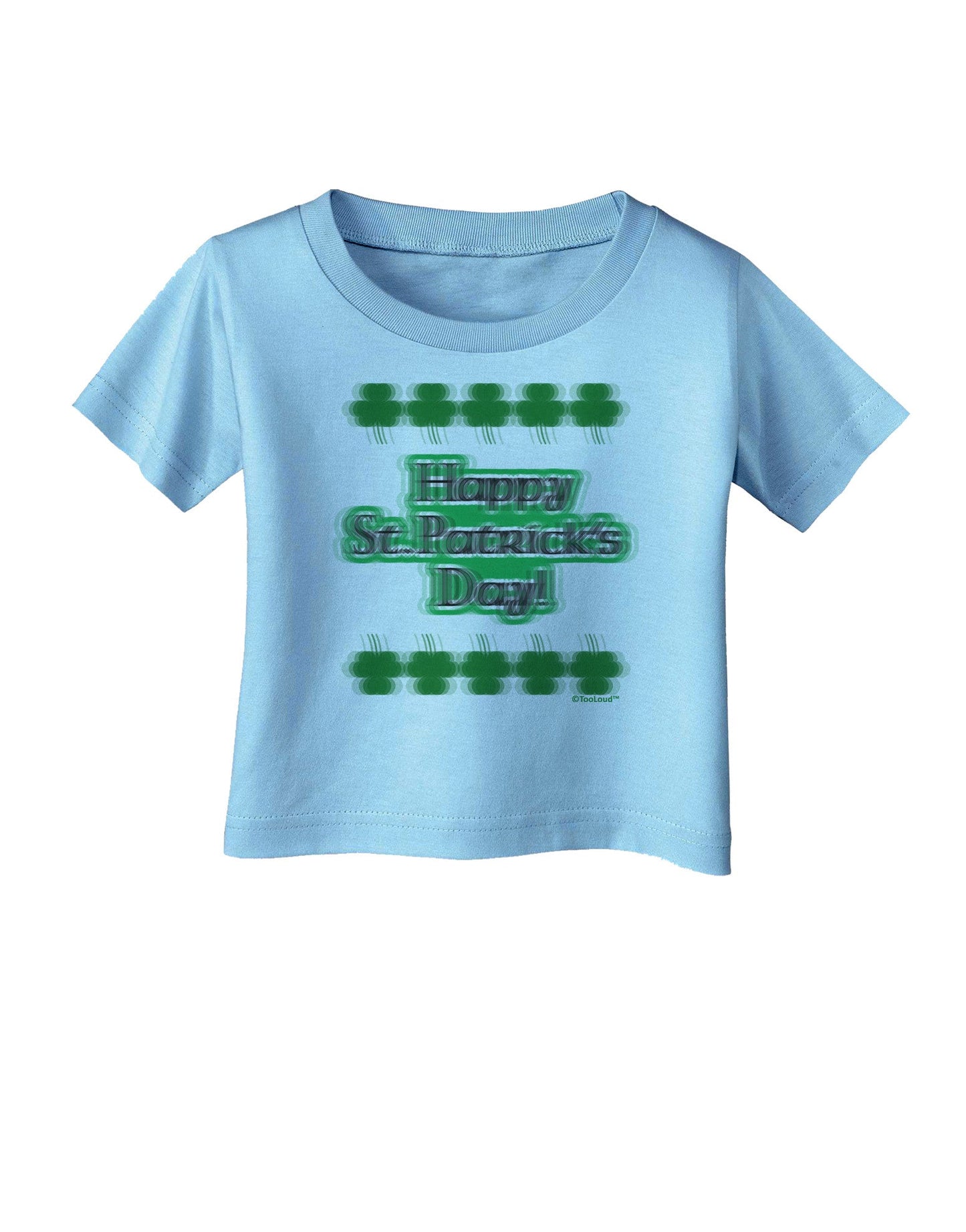 Seeing Double St. Patrick's Day Infant T-Shirt-Infant T-Shirt-TooLoud-Aquatic-Blue-06-Months-Davson Sales