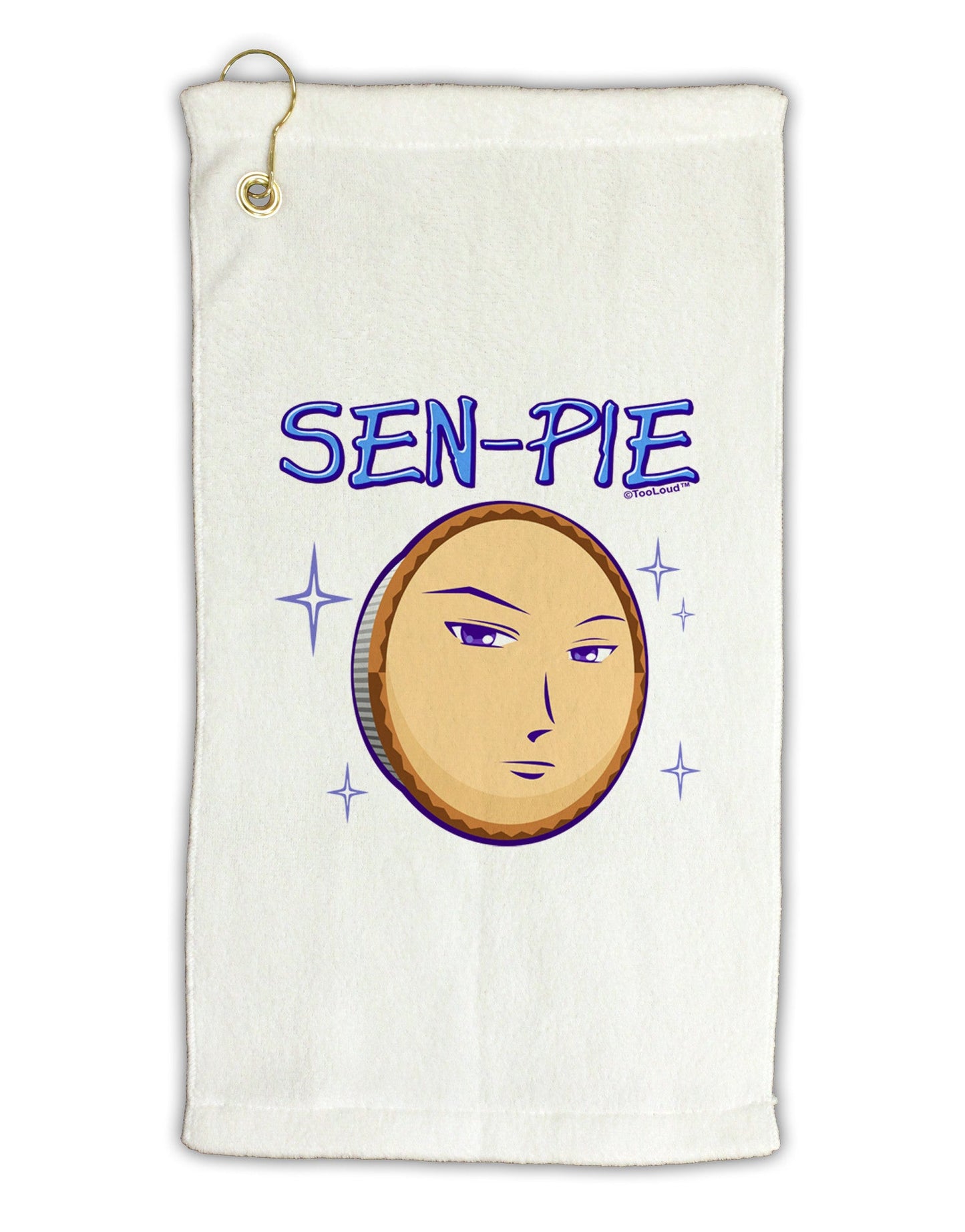 Sen-Pie Sama Kun San Chan Micro Terry Gromet Golf Towel 11"x19-Golf Towel-TooLoud-White-Davson Sales