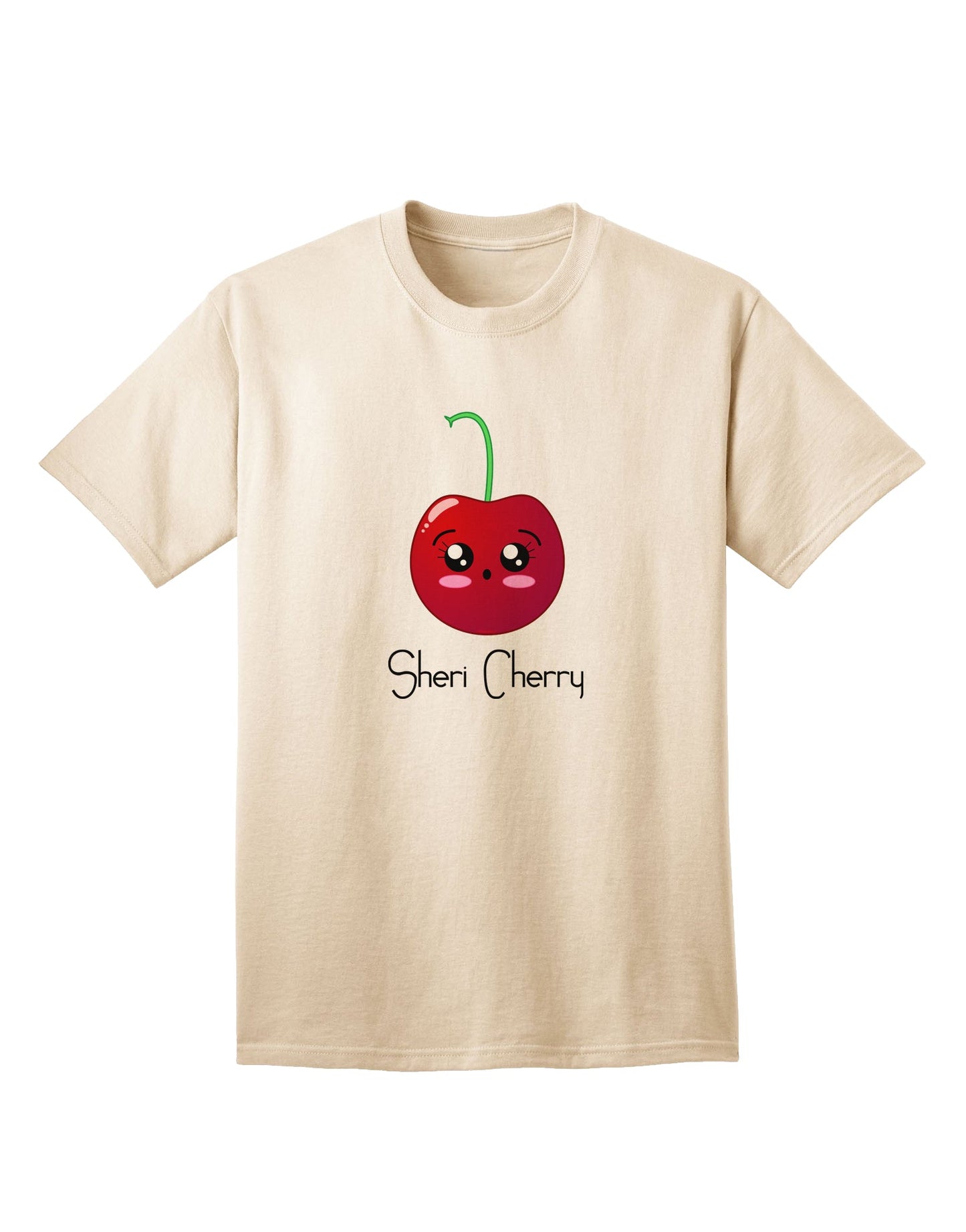 Sheri Cherry Adult T-Shirt - A Stylish Addition to Your Wardrobe-Mens T-shirts-TooLoud-Natural-Small-Davson Sales