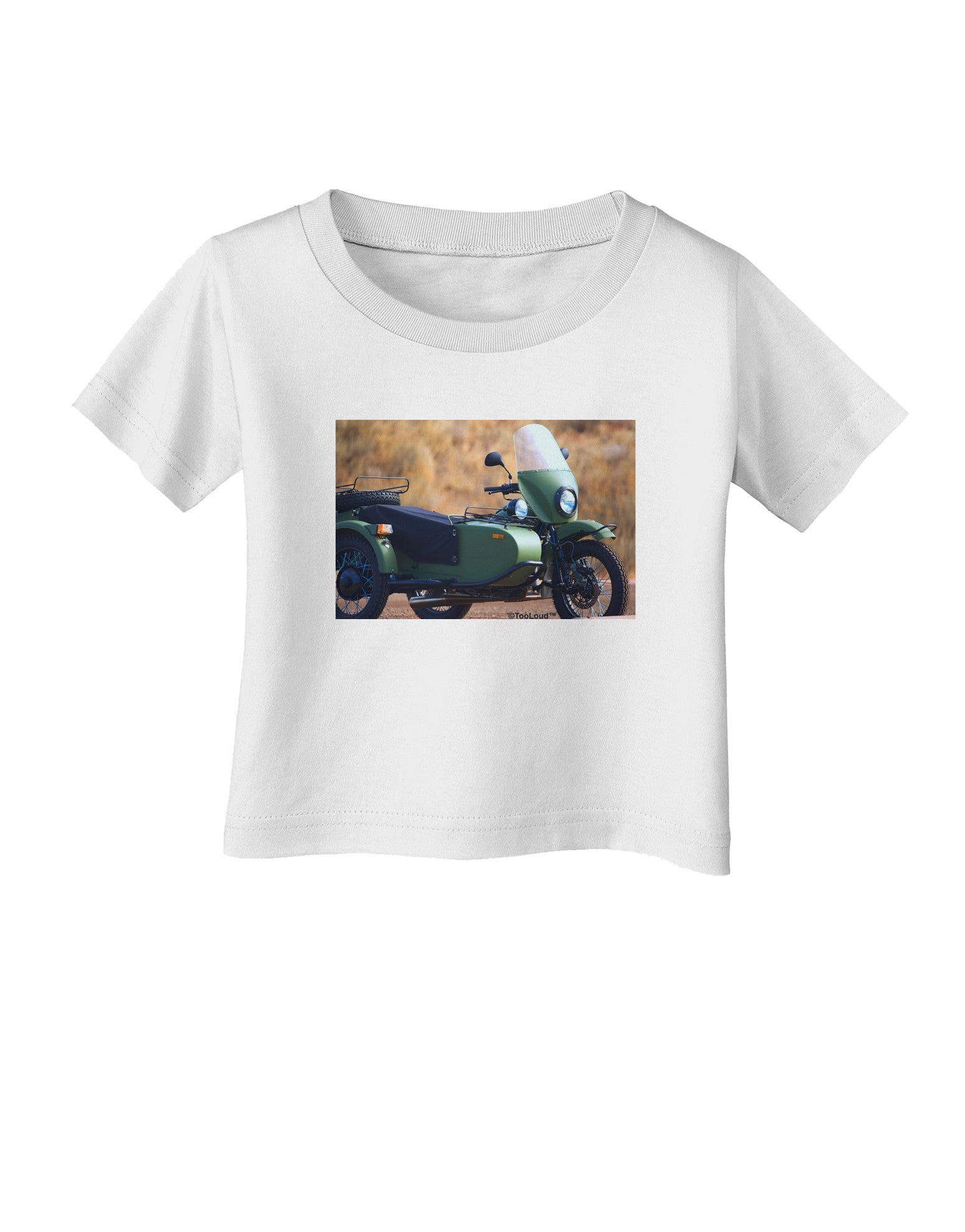 Sidecar Motorcycle Photo Infant T-Shirt-Infant T-Shirt-TooLoud-White-06-Months-Davson Sales