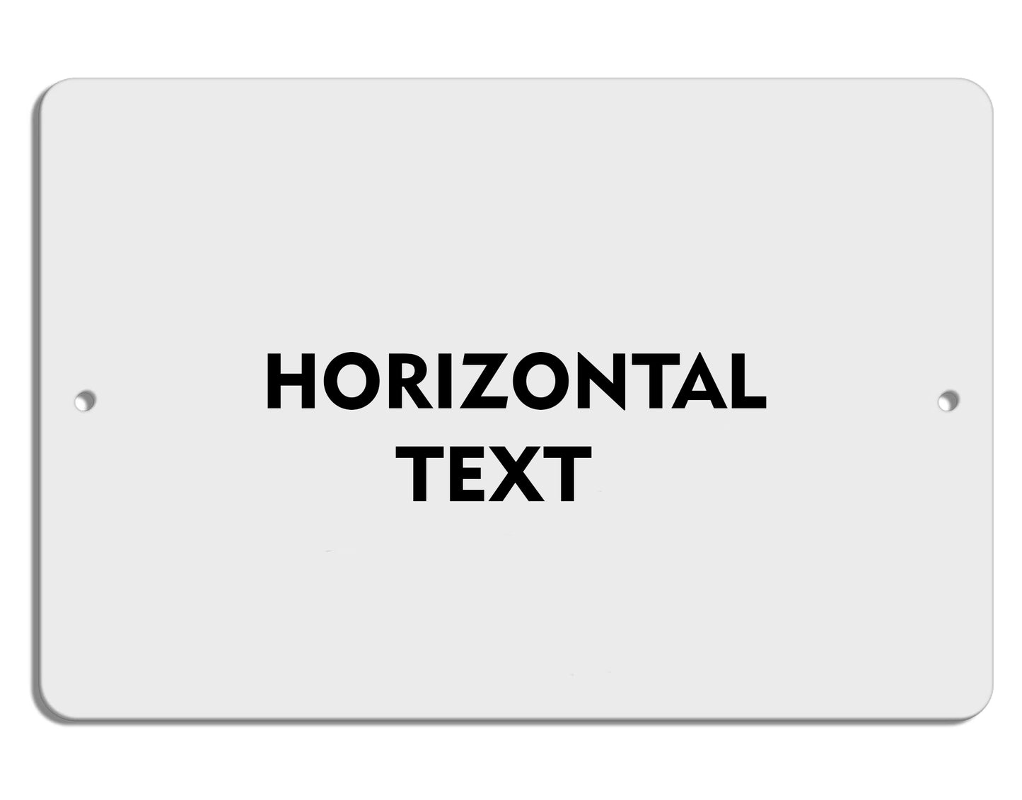 Display Your Message with Our 8"x12" or 12"x18" Aluminum Sign - Customized-Aluminum Sign-Davson Sales-8"x12"-Vertical-Davson Sales