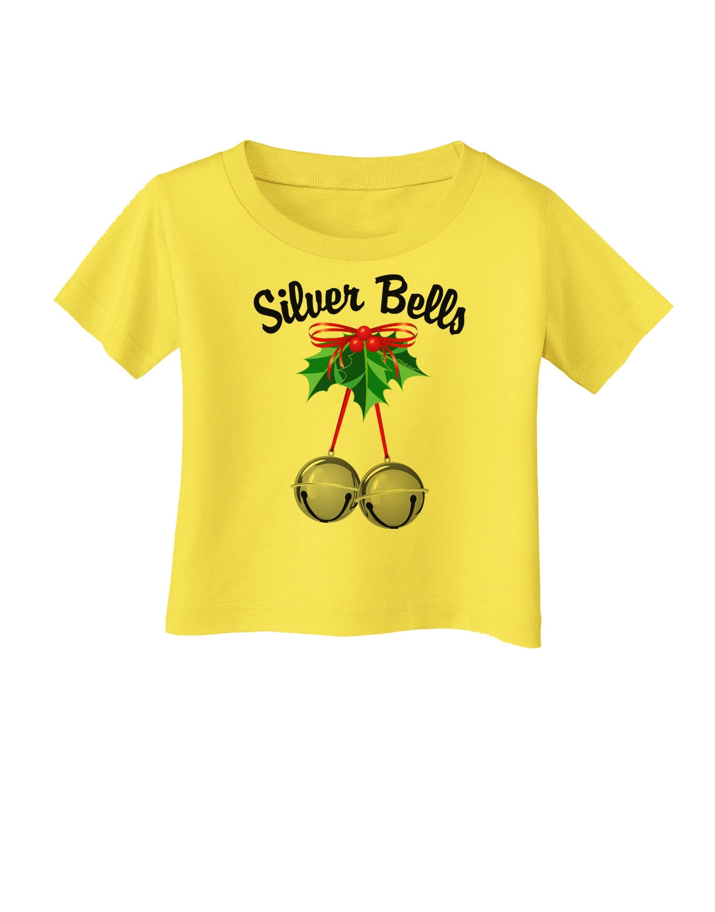 Silver Bells Infant T-Shirt-Infant T-Shirt-TooLoud-Yellow-06-Months-Davson Sales