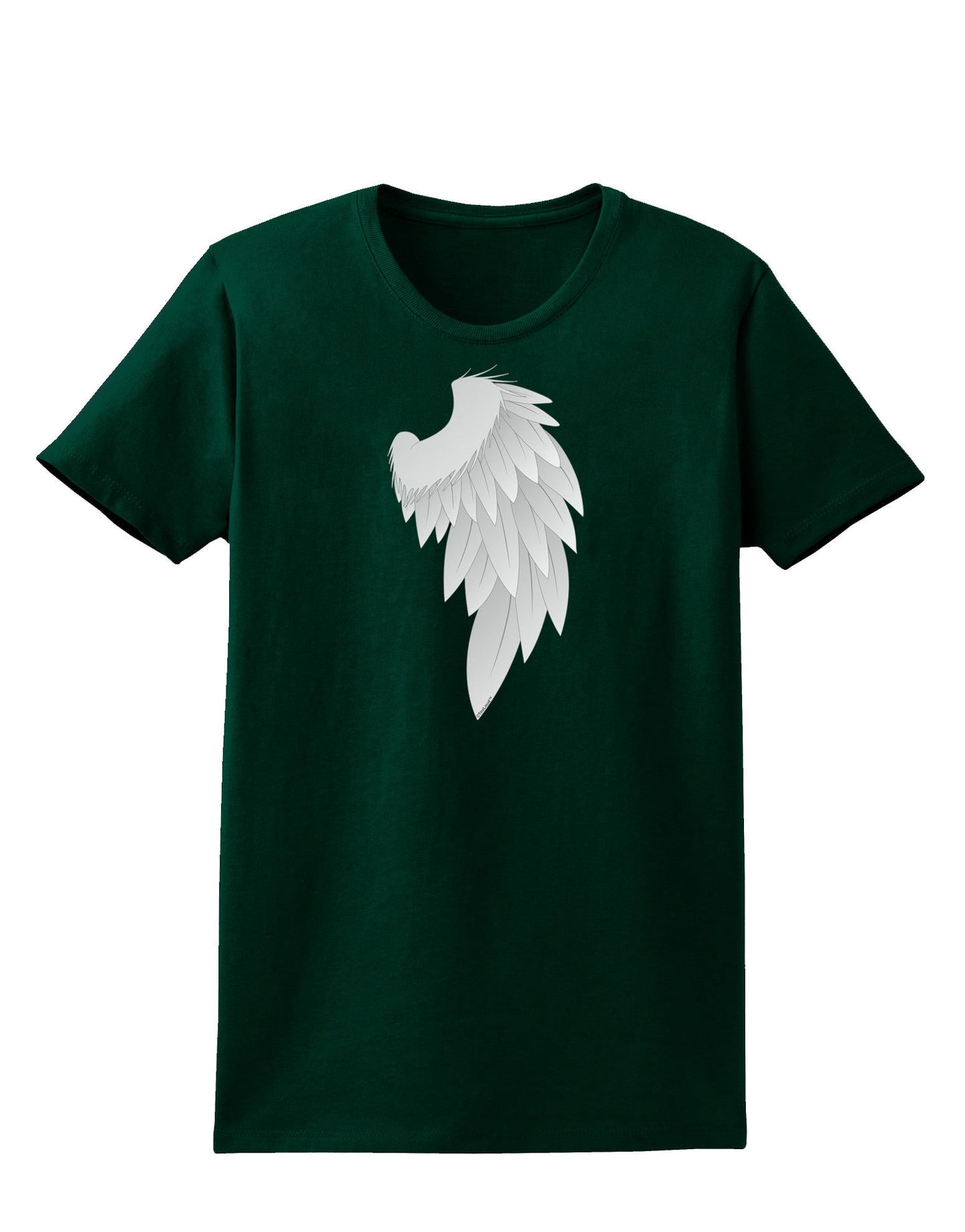 Single Right Angel Wing Design - Couples Womens Dark T-Shirt-Womens T-Shirt-TooLoud-Forest-Green-Small-Davson Sales