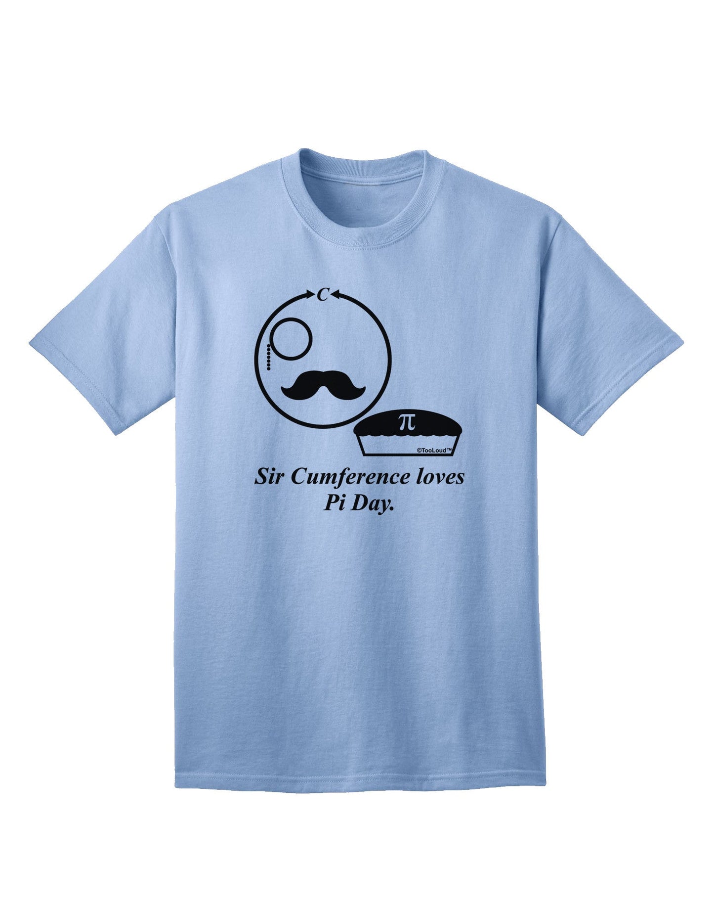 Sir Cumference Loves Pi Day - Premium Adult T-Shirt for Math Enthusiasts-Mens T-shirts-TooLoud-Light-Blue-Small-Davson Sales