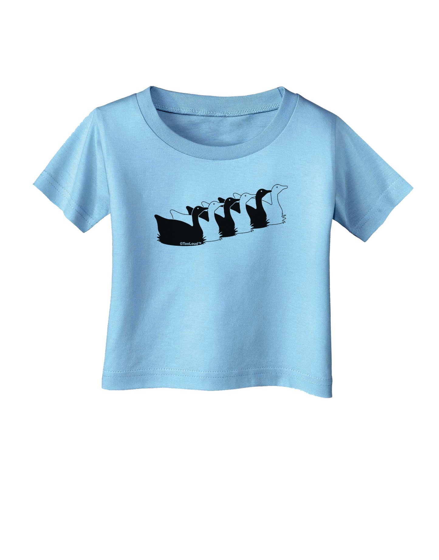 Six Geese A laying Infant T-Shirt-Infant T-Shirt-TooLoud-Aquatic-Blue-06-Months-Davson Sales