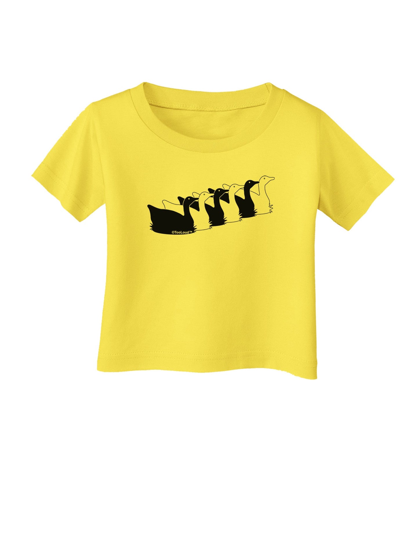 Six Geese A laying Infant T-Shirt-Infant T-Shirt-TooLoud-Yellow-06-Months-Davson Sales