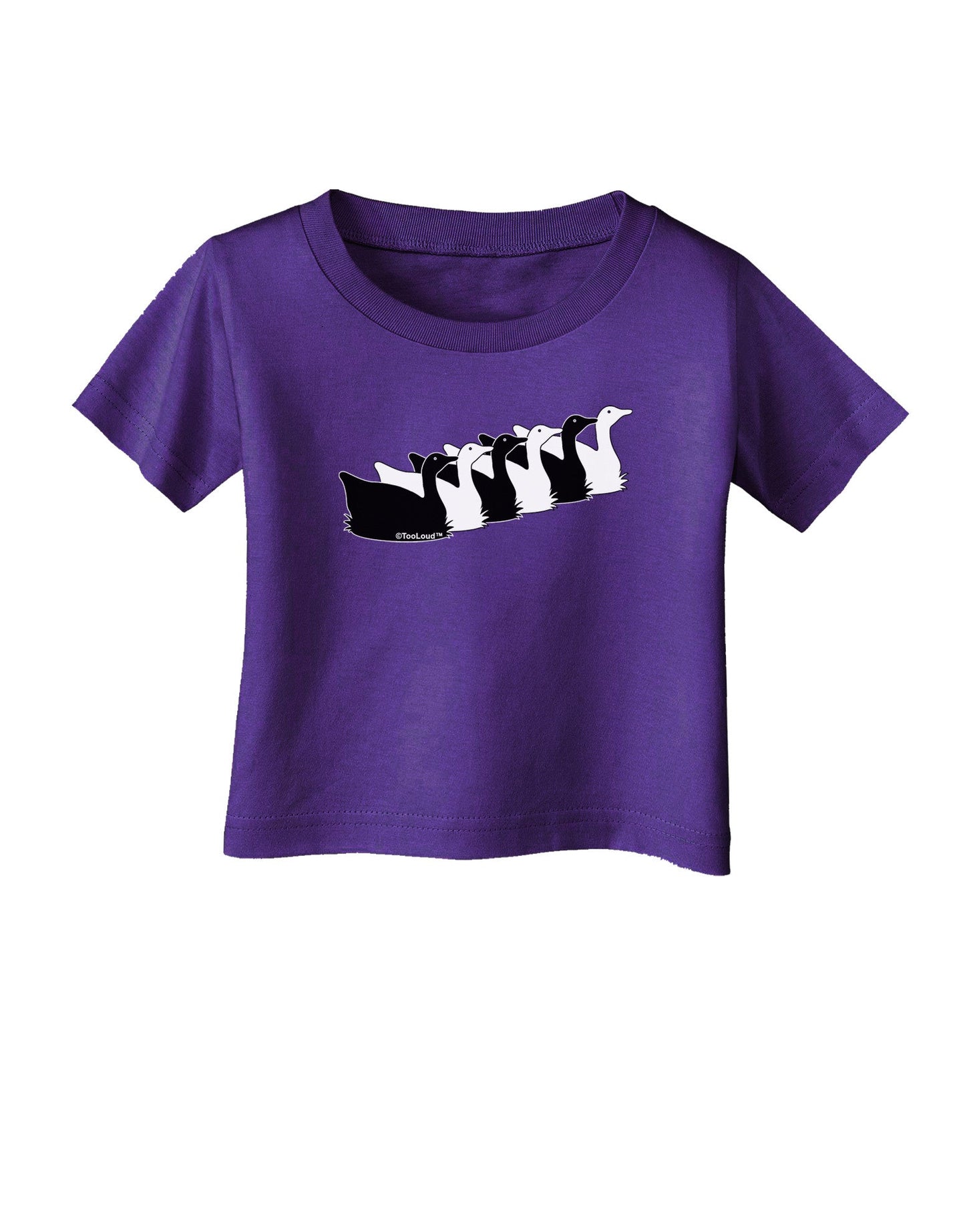 Six Geese A laying Infant T-Shirt Dark-Infant T-Shirt-TooLoud-Purple-06-Months-Davson Sales