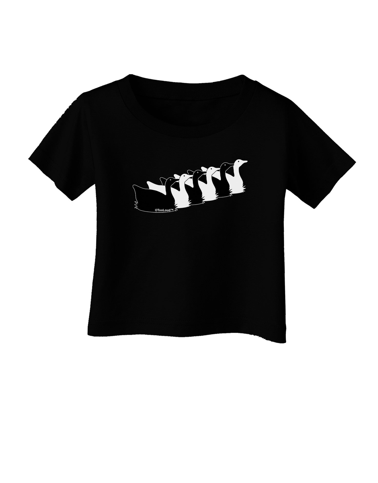Six Geese A laying Infant T-Shirt Dark-Infant T-Shirt-TooLoud-Black-06-Months-Davson Sales