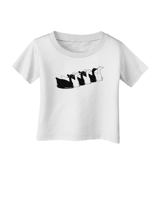 Six Geese A laying Infant T-Shirt-Infant T-Shirt-TooLoud-White-06-Months-Davson Sales