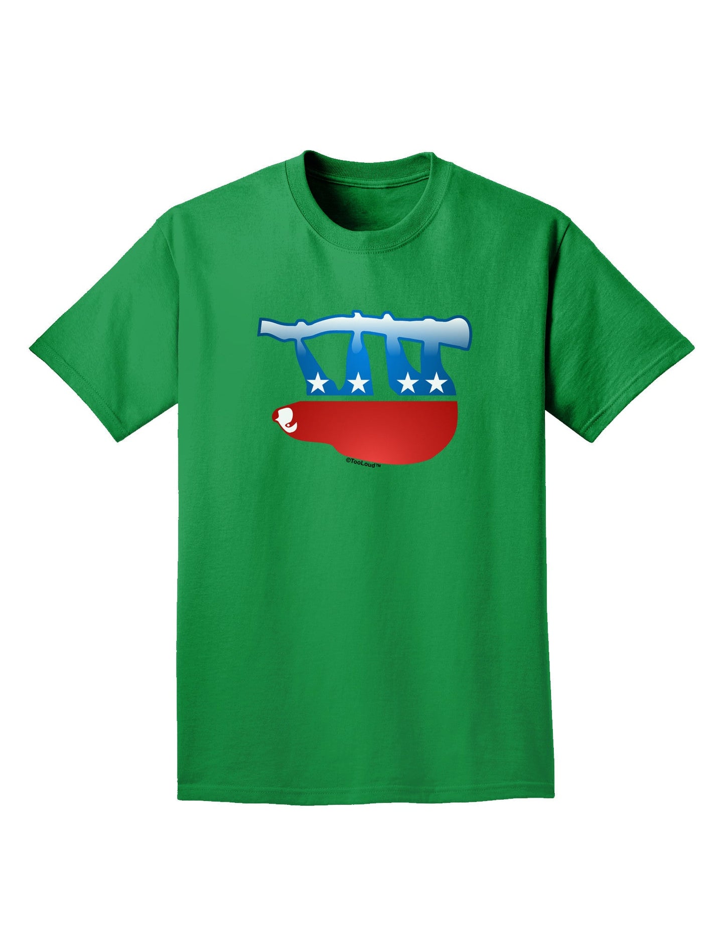 Sloth Political Party Symbol Adult Dark T-Shirt-Mens T-Shirt-TooLoud-Kelly-Green-Small-Davson Sales