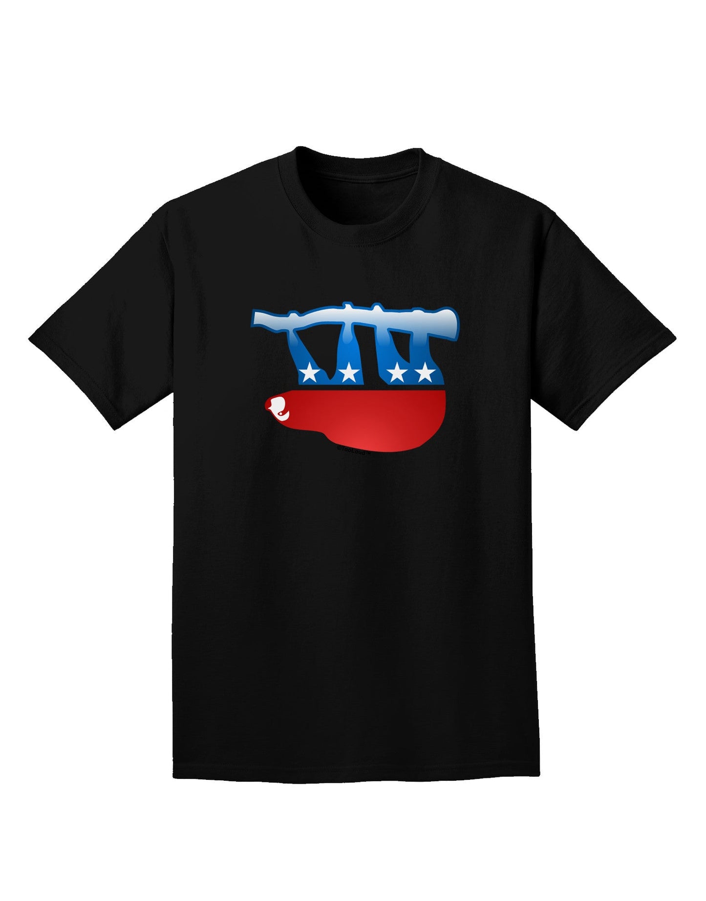 Sloth Political Party Symbol Adult Dark T-Shirt-Mens T-Shirt-TooLoud-Black-Small-Davson Sales