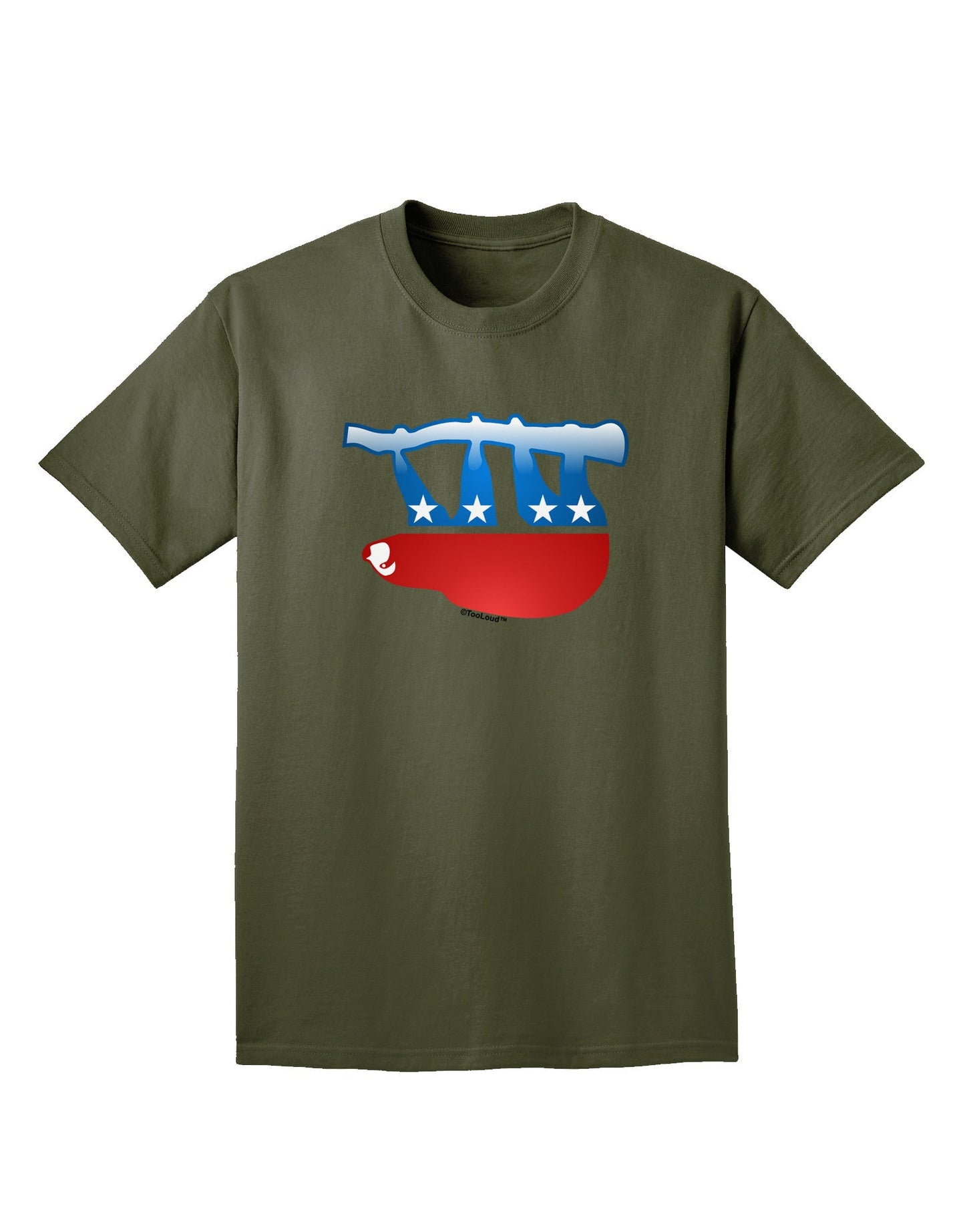 Sloth Political Party Symbol Adult Dark T-Shirt-Mens T-Shirt-TooLoud-Military-Green-Small-Davson Sales