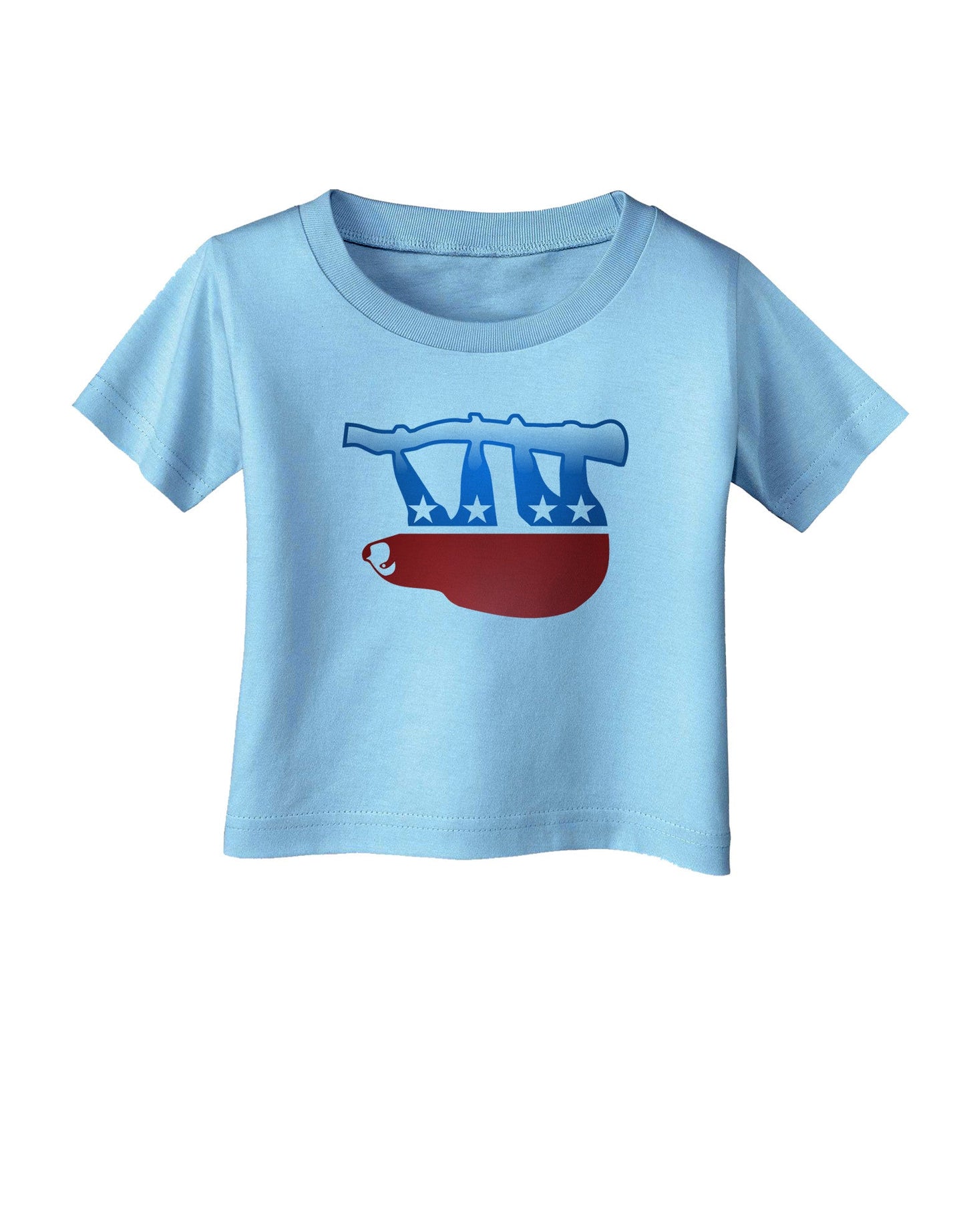 Sloth Political Party Symbol Infant T-Shirt-Infant T-Shirt-TooLoud-Aquatic-Blue-06-Months-Davson Sales