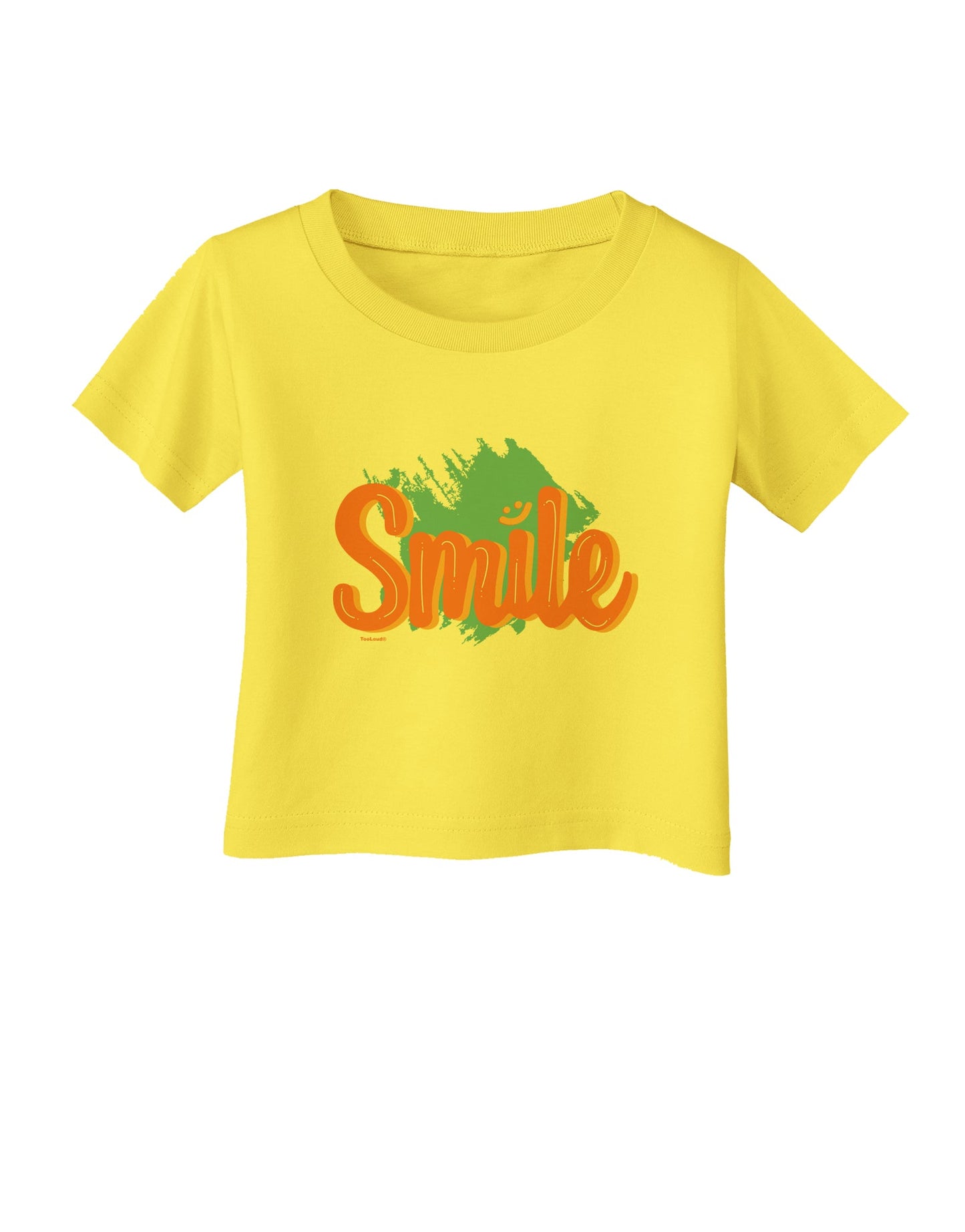 Smile Infant T-Shirt-Infant T-Shirt-TooLoud-Yellow-06-Months-Davson Sales