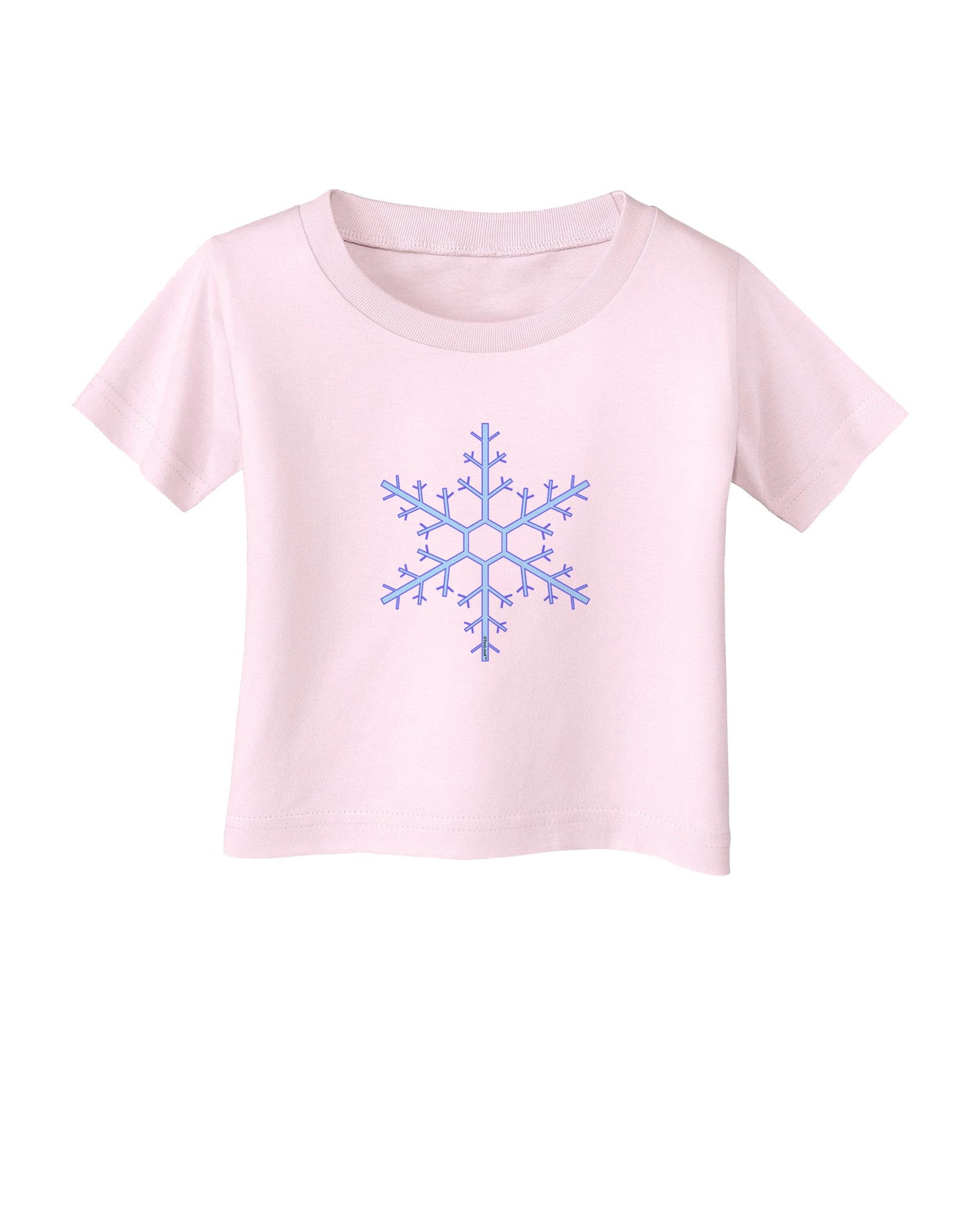 Snowflake Christmas Infant T-Shirt-Infant T-Shirt-TooLoud-Light-Pink-06-Months-Davson Sales