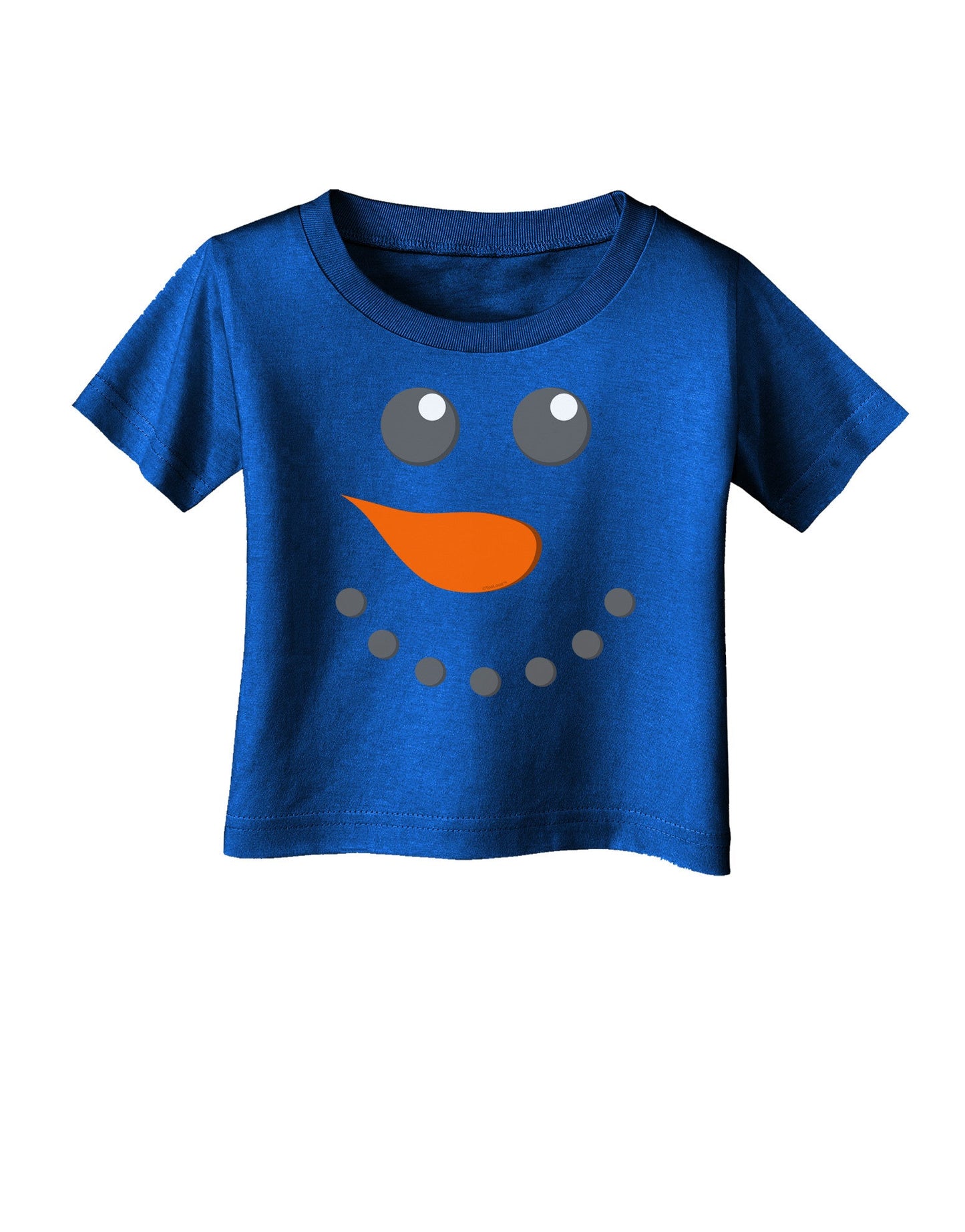 Snowman Face Christmas Infant T-Shirt Dark-Infant T-Shirt-TooLoud-Red-06-Months-Davson Sales