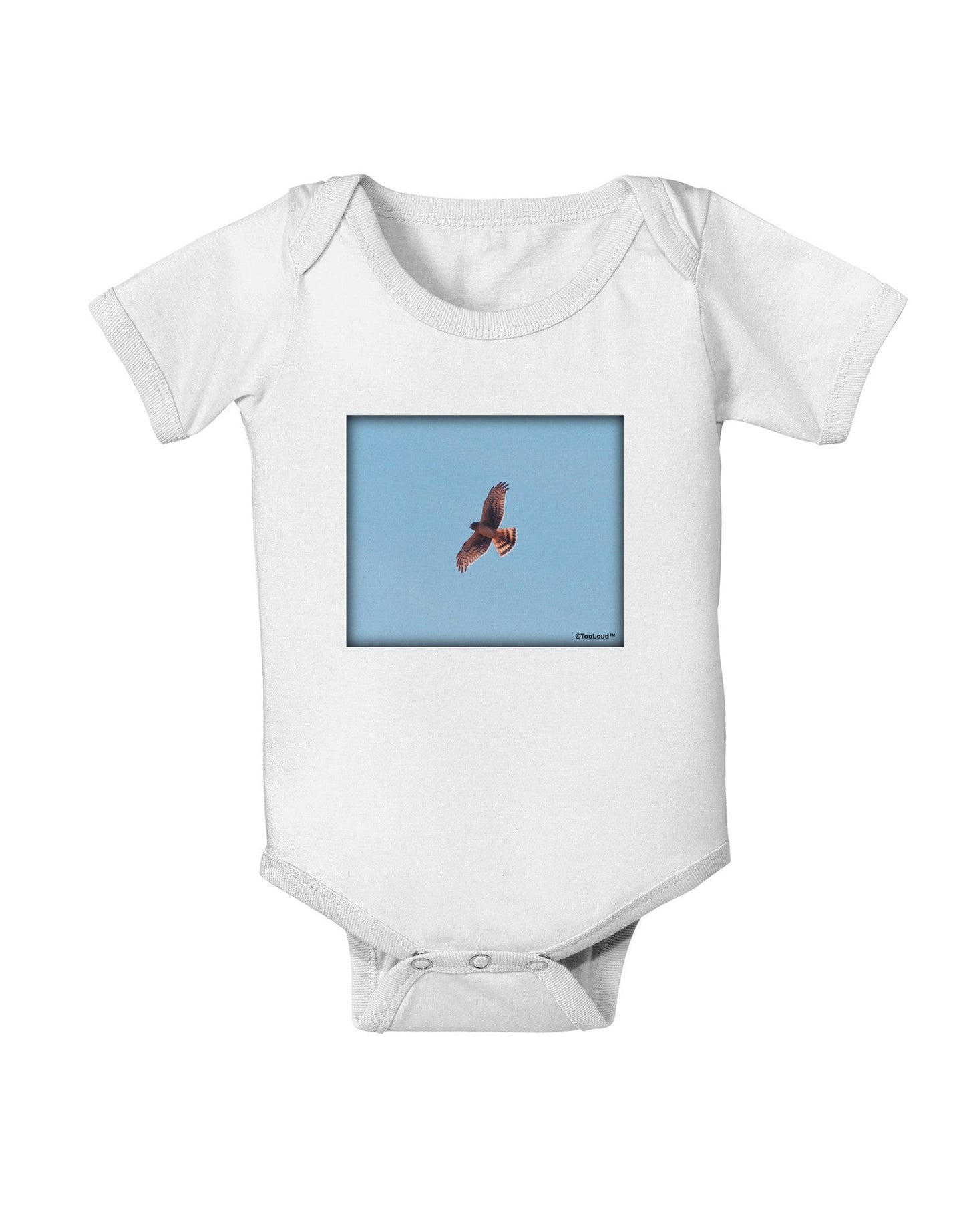 Soaring Peregrine Baby Romper Bodysuit-Baby Romper-TooLoud-White-06-Months-Davson Sales