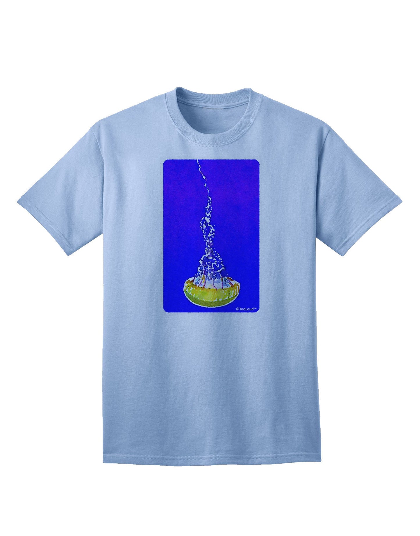 Solo Jellyfish Watercolor Adult T-Shirt-Mens T-Shirt-TooLoud-Light-Blue-Small-Davson Sales