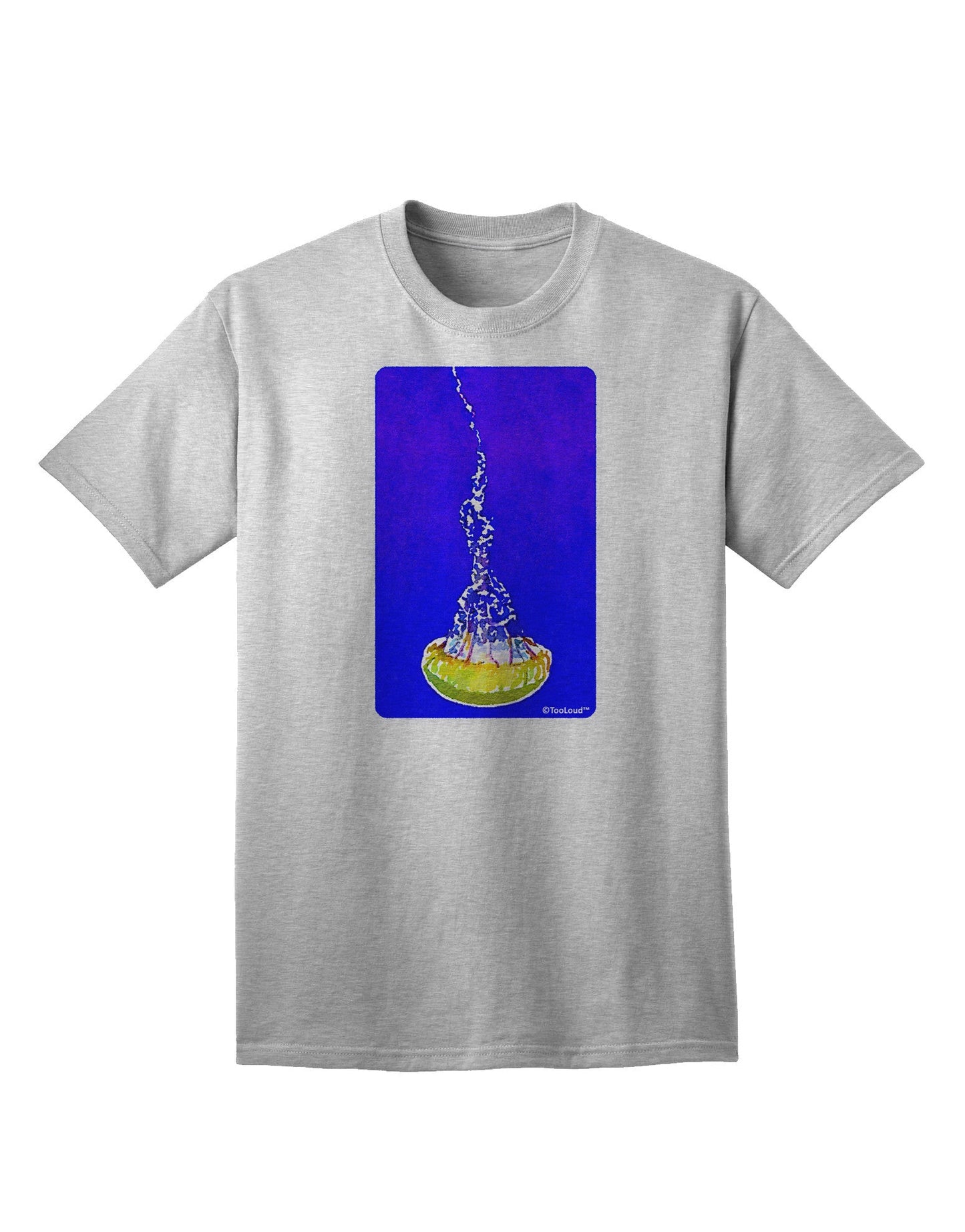 Solo Jellyfish Watercolor Adult T-Shirt-Mens T-Shirt-TooLoud-AshGray-Small-Davson Sales