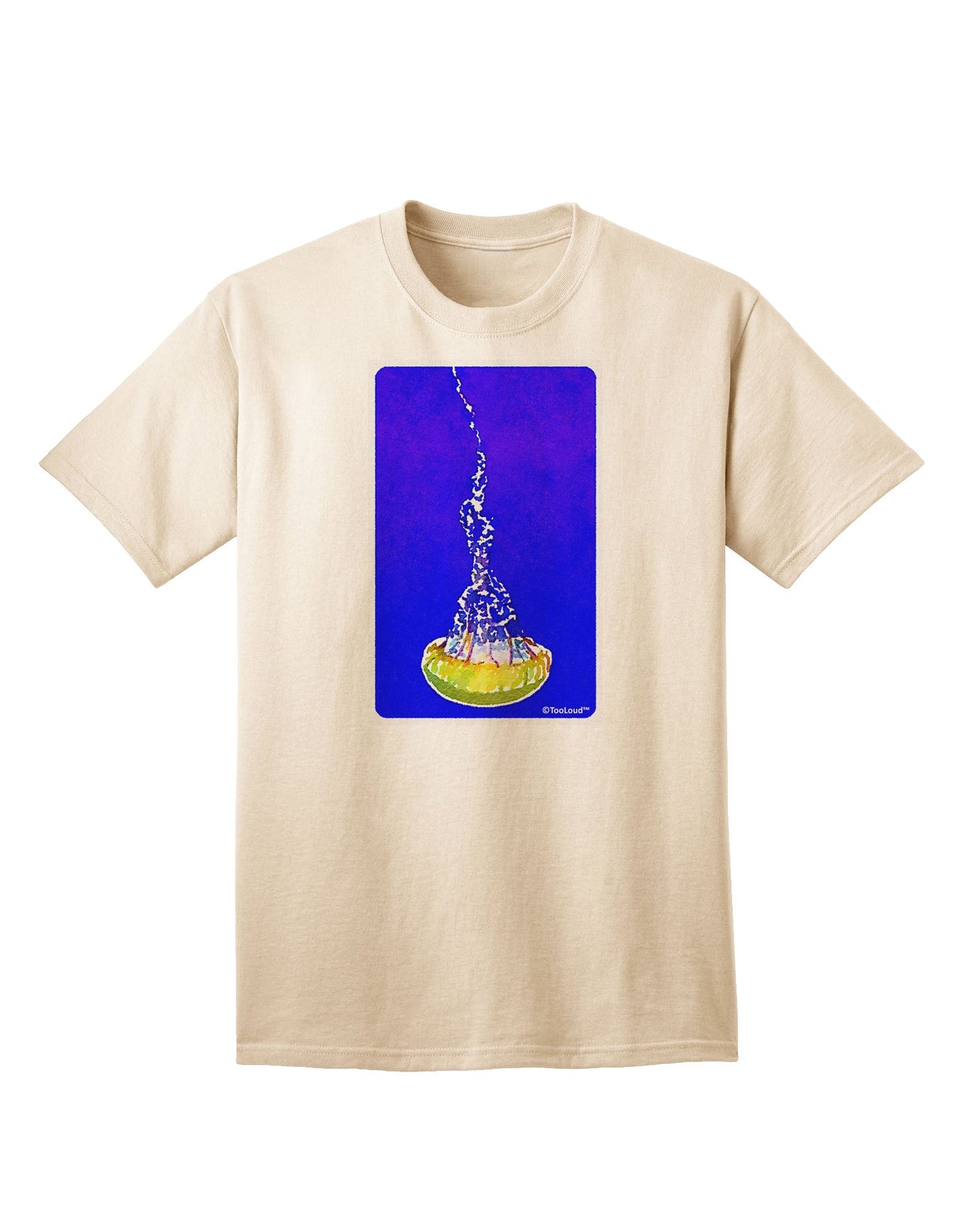 Solo Jellyfish Watercolor Adult T-Shirt-Mens T-Shirt-TooLoud-Natural-Small-Davson Sales
