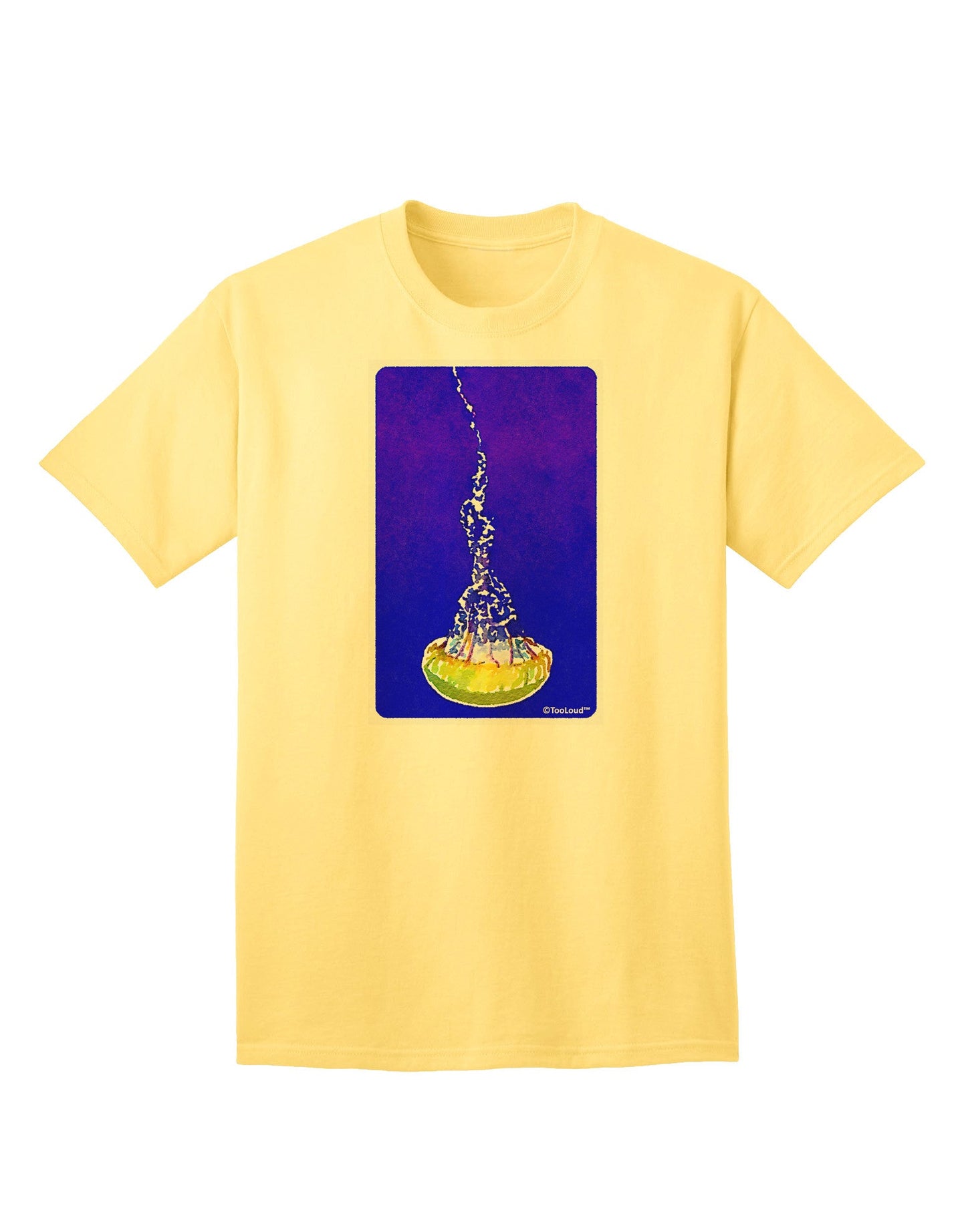 Solo Jellyfish Watercolor Adult T-Shirt-Mens T-Shirt-TooLoud-Yellow-Small-Davson Sales