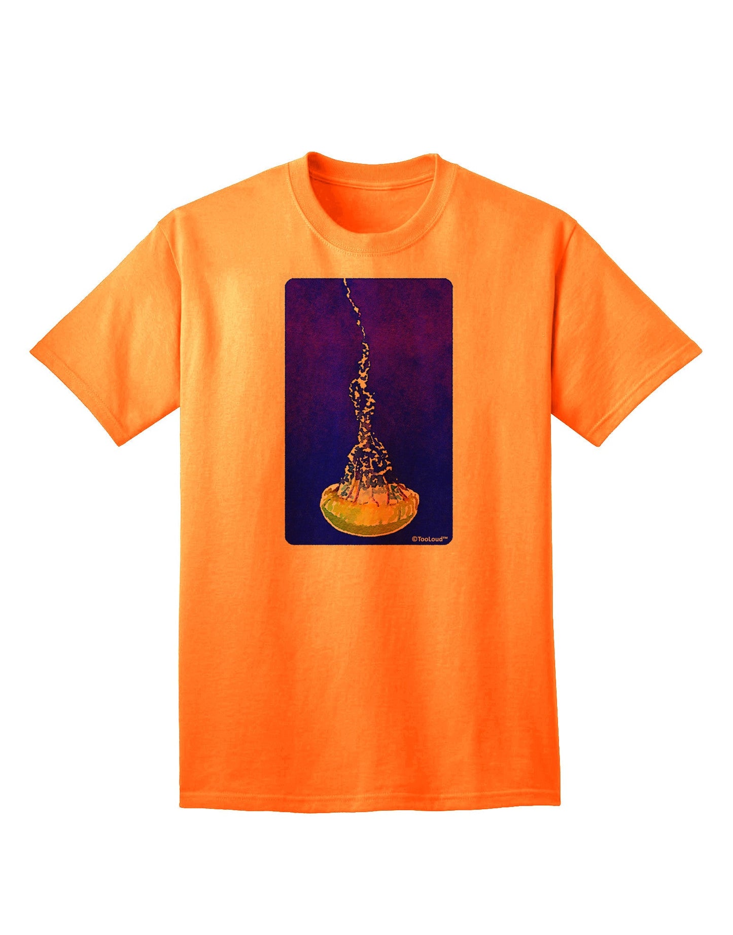 Solo Jellyfish Watercolor Adult T-Shirt-Mens T-Shirt-TooLoud-Neon-Orange-Small-Davson Sales