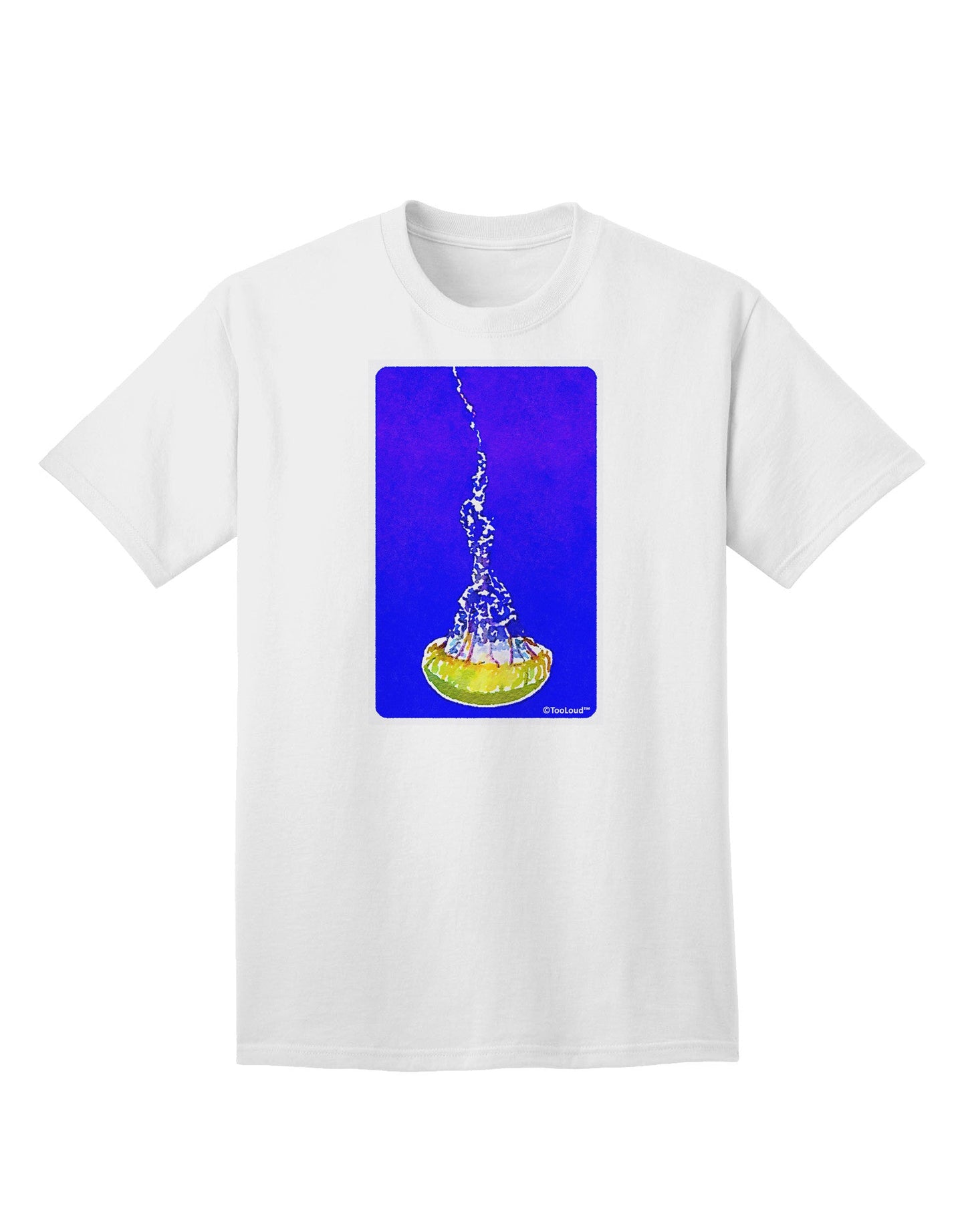 Solo Jellyfish Watercolor Adult T-Shirt-Mens T-Shirt-TooLoud-White-Small-Davson Sales