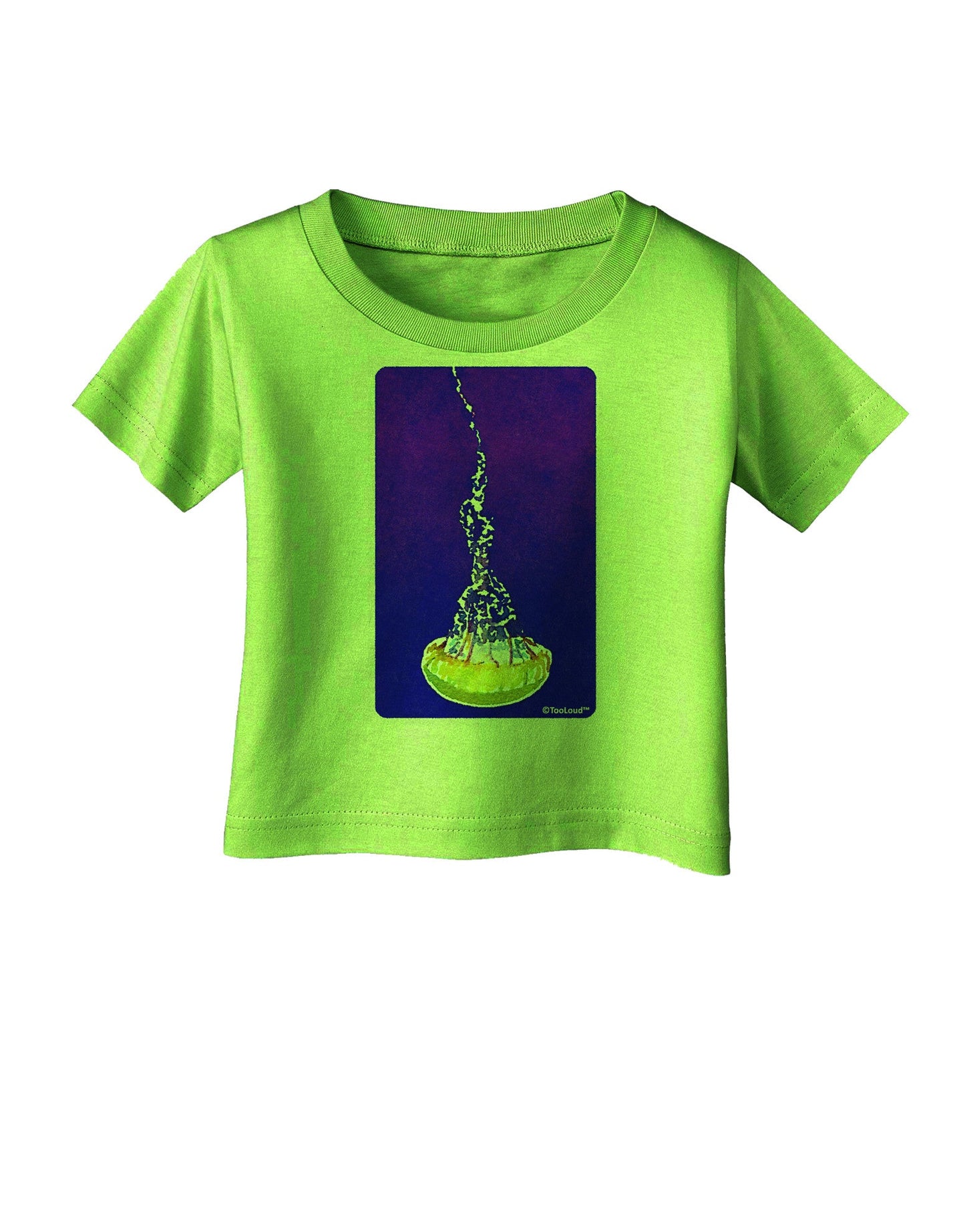 Solo Jellyfish Watercolor Infant T-Shirt-Infant T-Shirt-TooLoud-Lime-Green-06-Months-Davson Sales