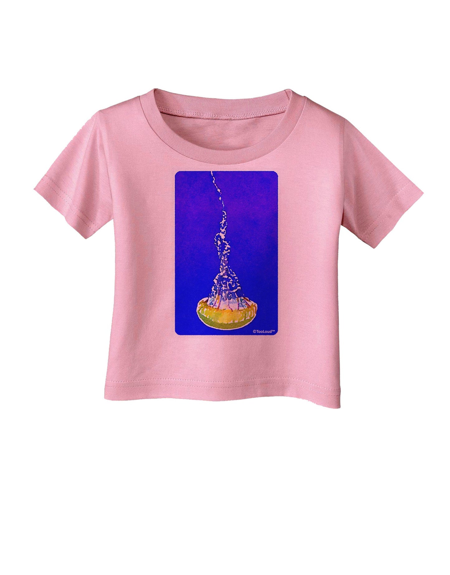 Solo Jellyfish Watercolor Infant T-Shirt-Infant T-Shirt-TooLoud-Candy-Pink-06-Months-Davson Sales