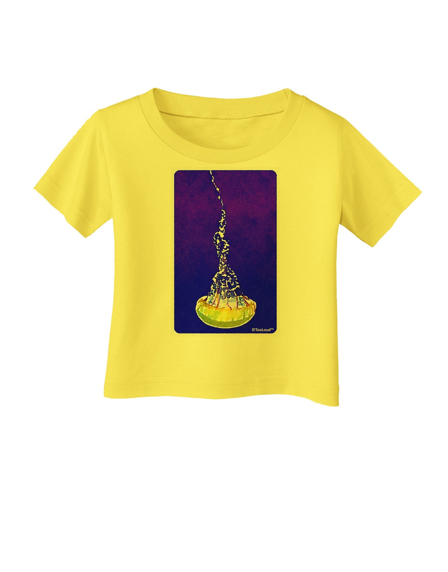 Solo Jellyfish Watercolor Infant T-Shirt-Infant T-Shirt-TooLoud-Yellow-06-Months-Davson Sales