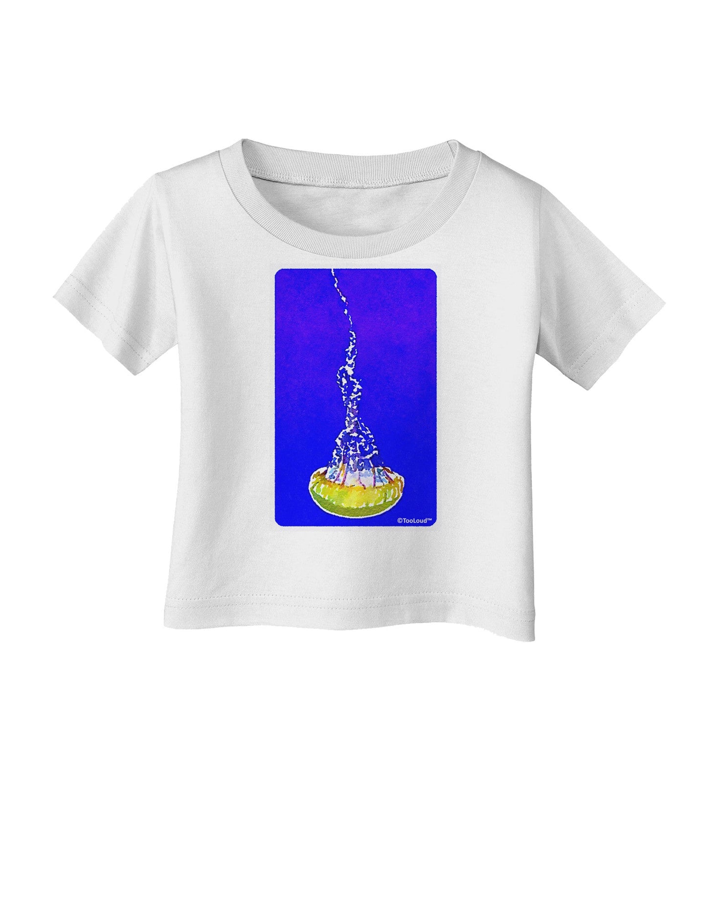 Solo Jellyfish Watercolor Infant T-Shirt-Infant T-Shirt-TooLoud-White-06-Months-Davson Sales