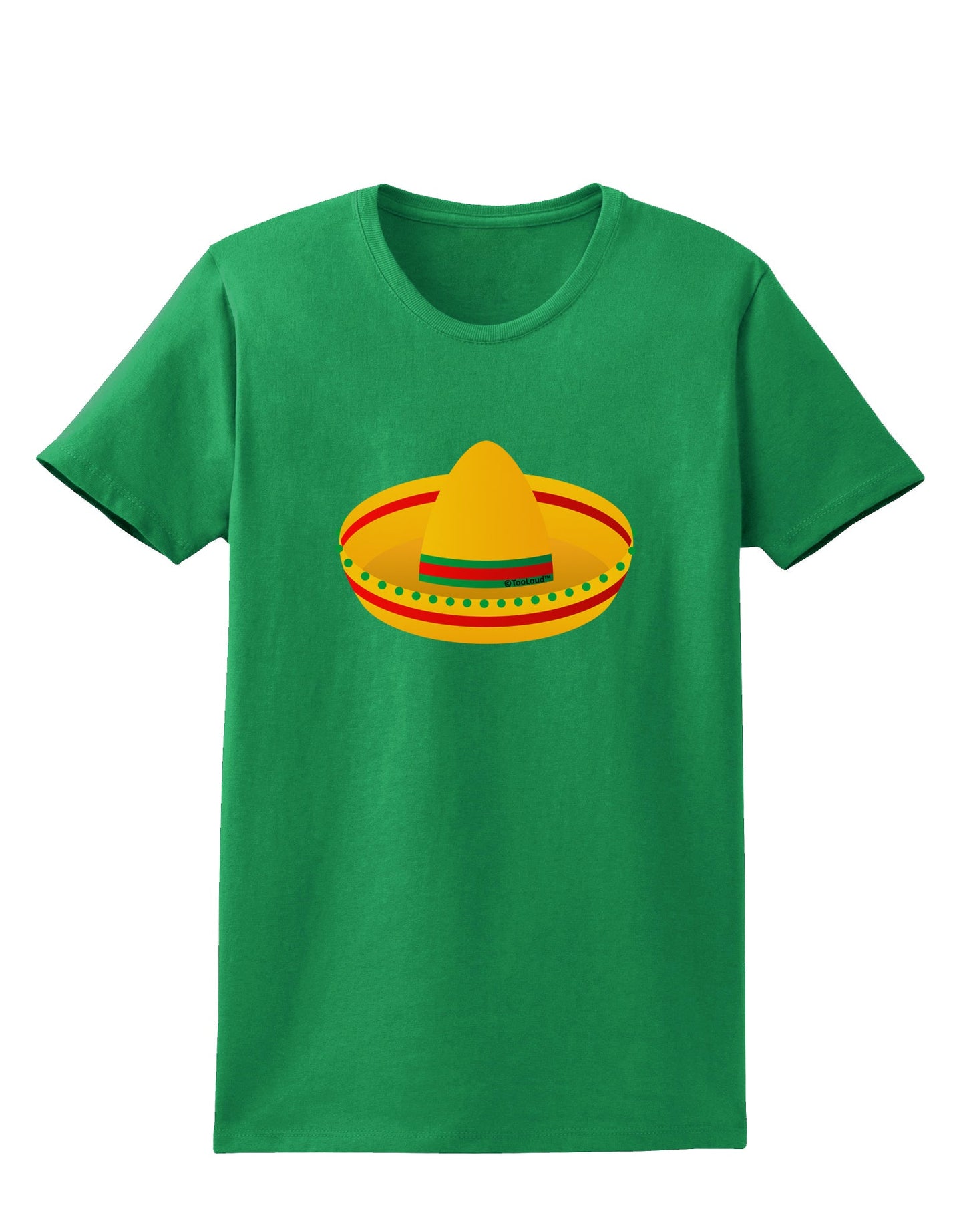 Sombrero Design Womens Dark T-Shirt by TooLoud-Womens T-Shirt-TooLoud-Kelly-Green-X-Small-Davson Sales