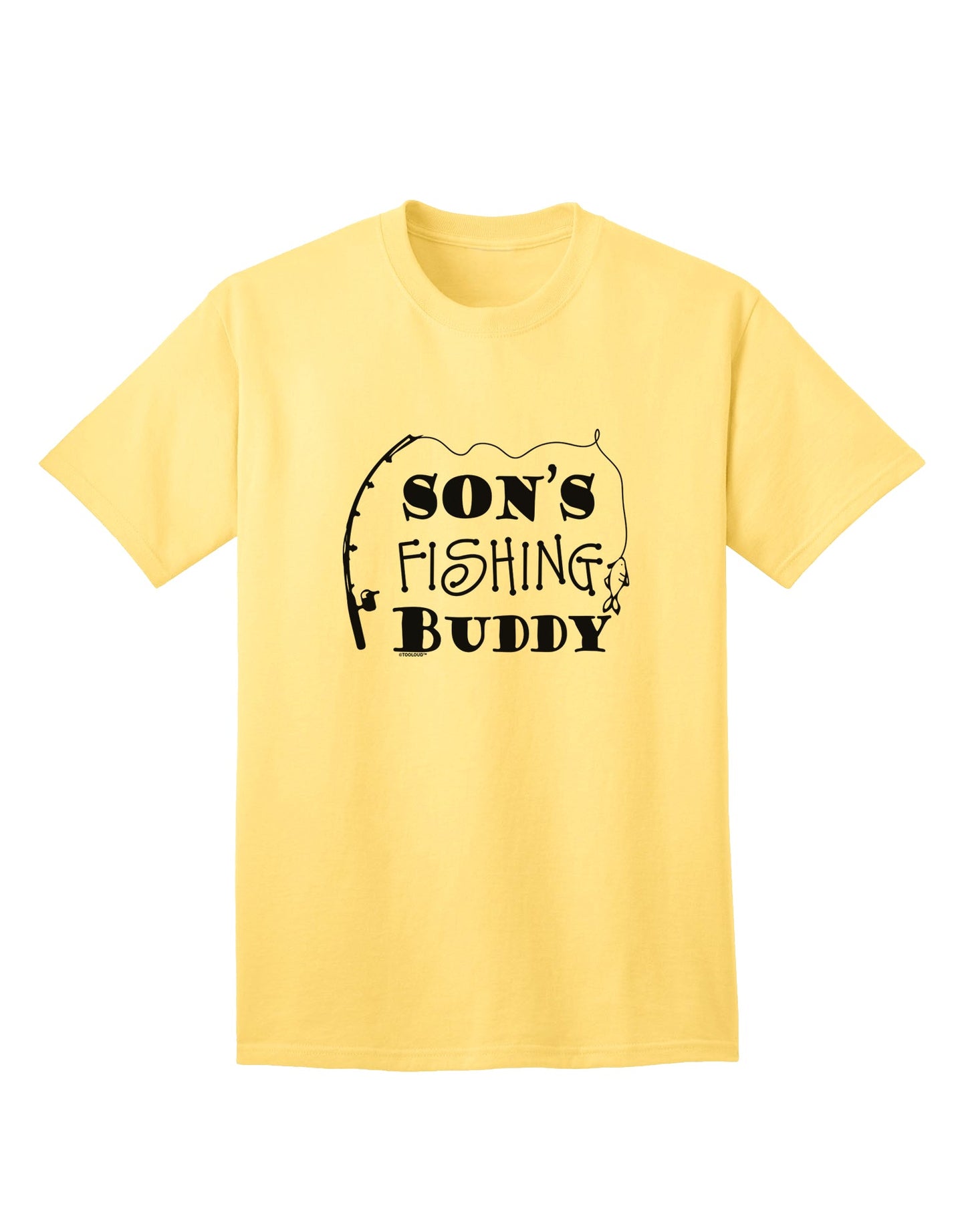 Sons Fishing Buddy Adult T-Shirt by TooLoud-Mens T-shirts-TooLoud-Yellow-Small-Davson Sales