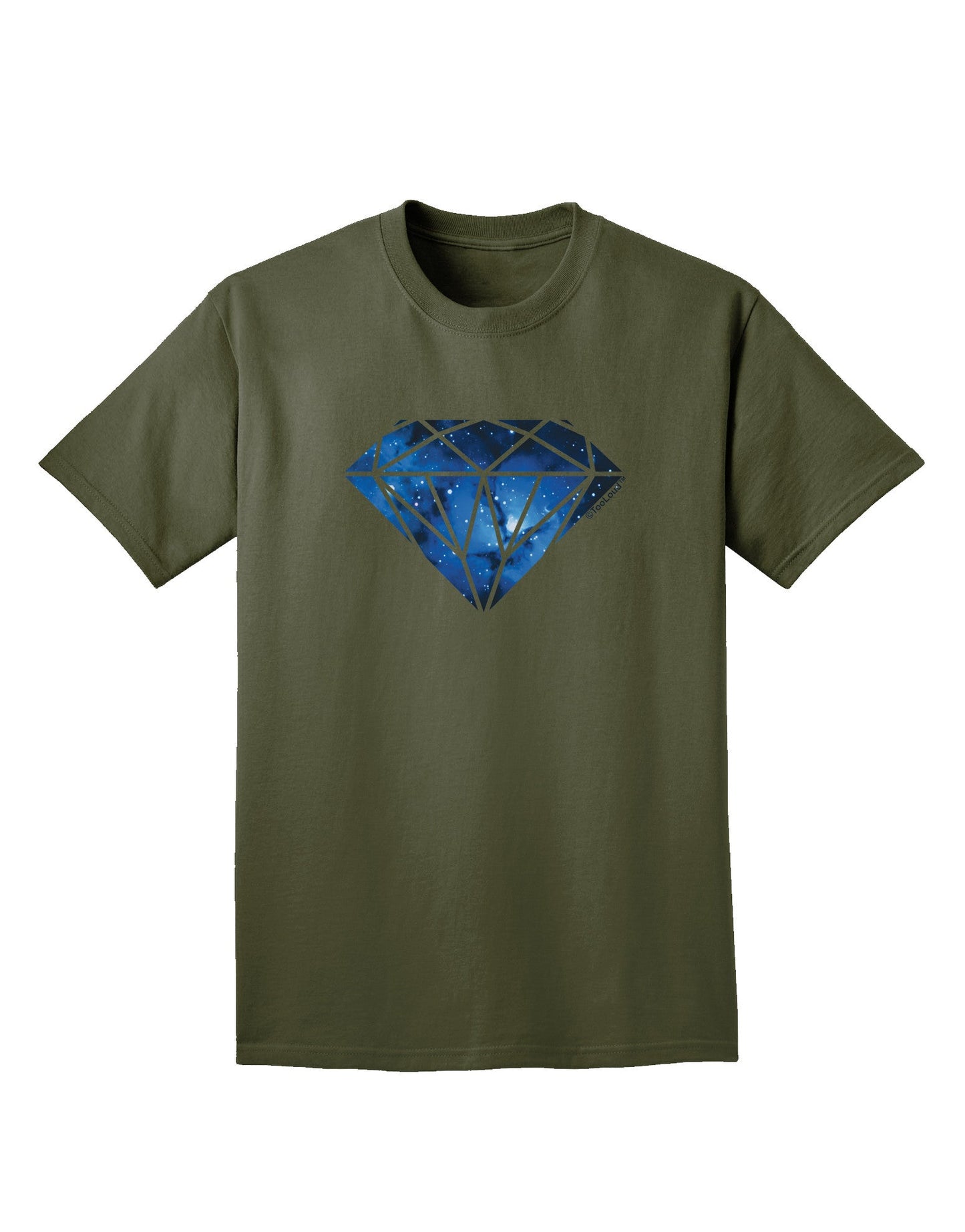Space Diamond Adult Dark T-Shirt-Mens T-Shirt-TooLoud-Military-Green-Small-Davson Sales