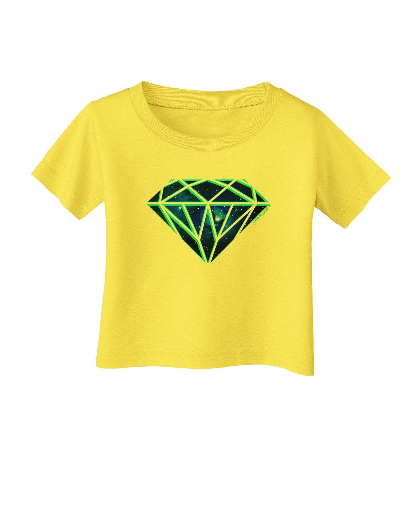 Space Diamond Infant T-Shirt-Infant T-Shirt-TooLoud-Yellow-06-Months-Davson Sales