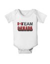 Sporty Team Canada Baby Romper Bodysuit-Baby Romper-TooLoud-White-06-Months-Davson Sales