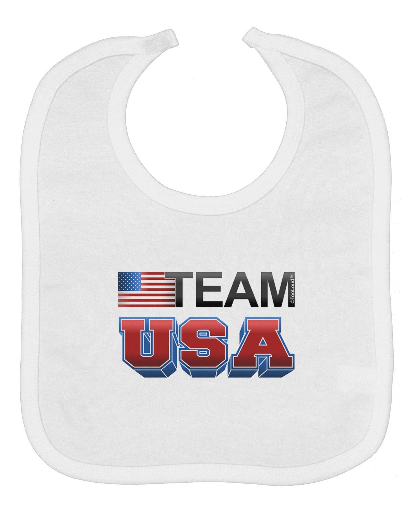 Sporty Team USA Baby Bib