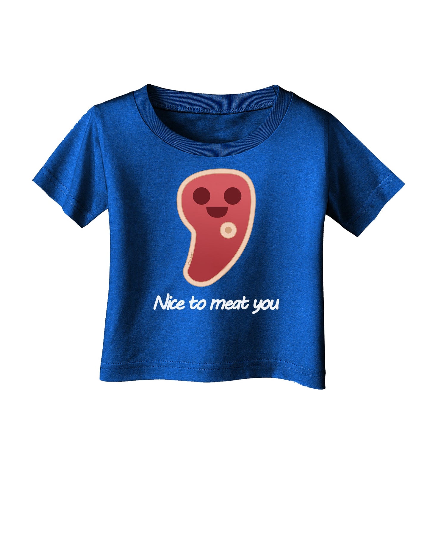 Steak - Nice to Meat You Infant T-Shirt Dark-Infant T-Shirt-TooLoud-Red-06-Months-Davson Sales