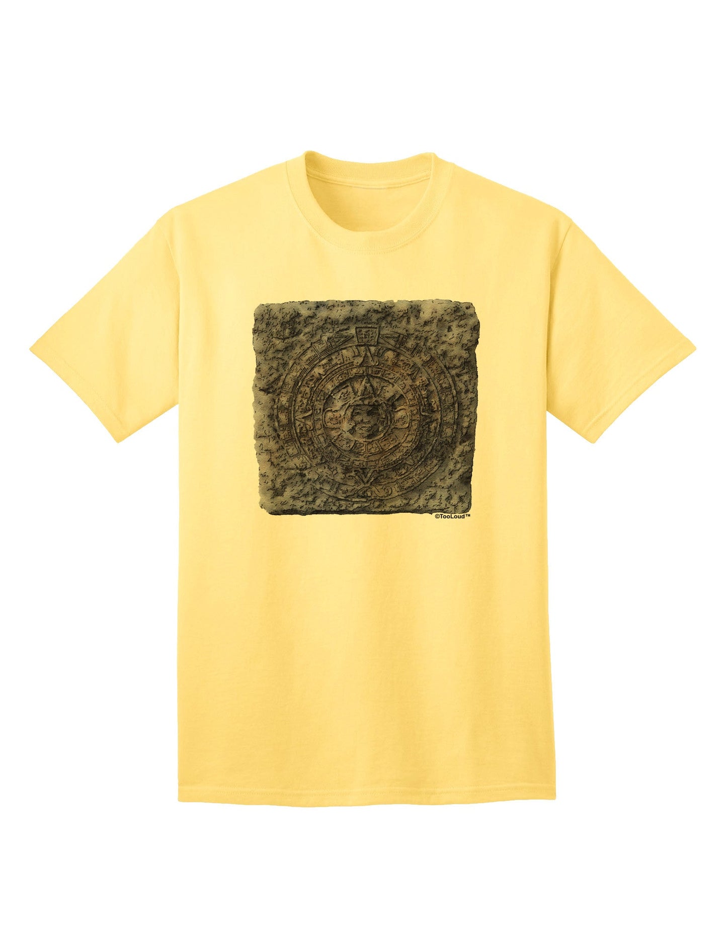 Stone Carving Watercolor Adult T-Shirt-Mens T-Shirt-TooLoud-Yellow-Small-Davson Sales
