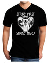 Strike First Strike Hard Cobra Adult V-Neck T-shirt-Mens T-Shirt-TooLoud-Black-Small-Davson Sales
