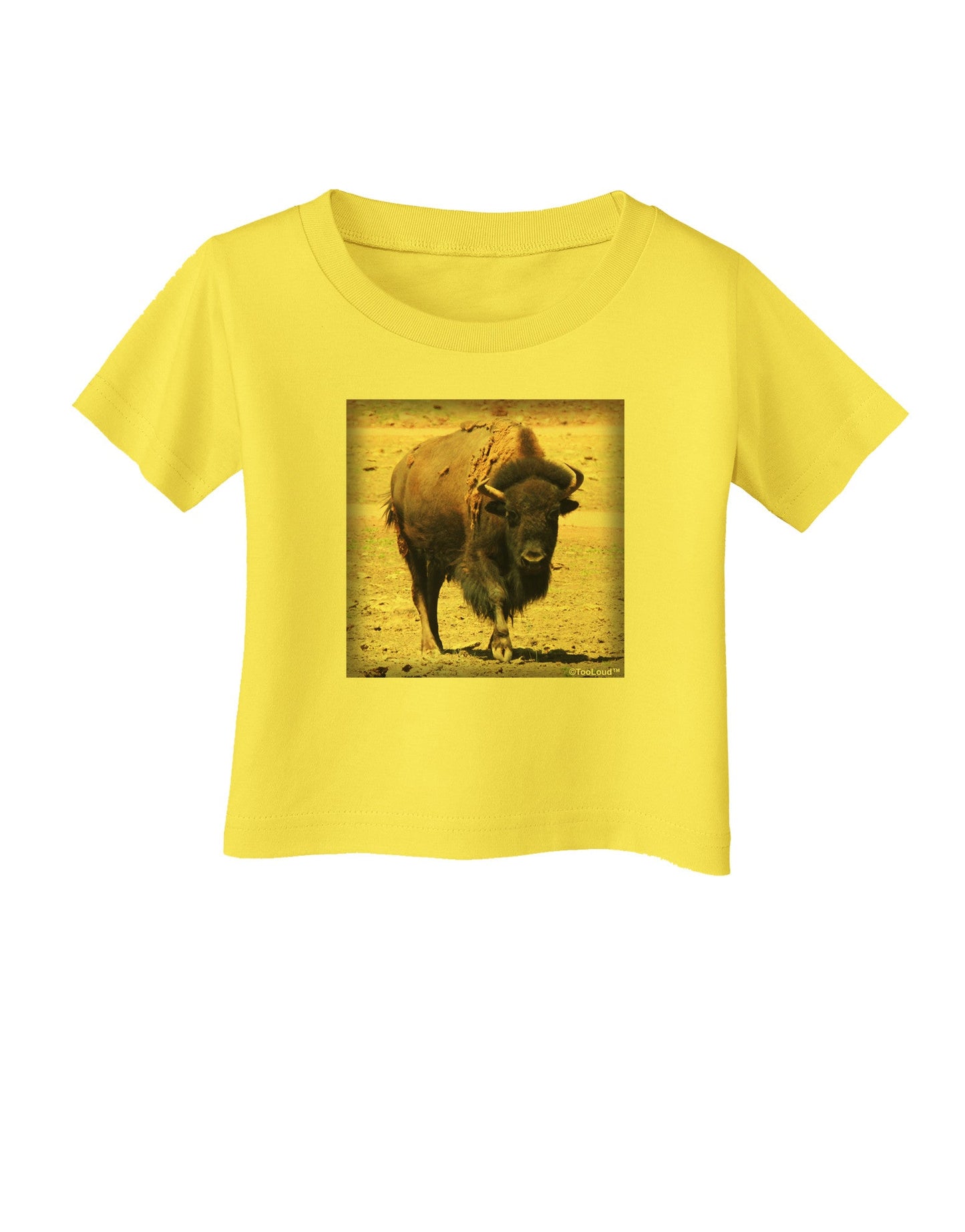 Strong Bison Infant T-Shirt-Infant T-Shirt-TooLoud-Yellow-06-Months-Davson Sales