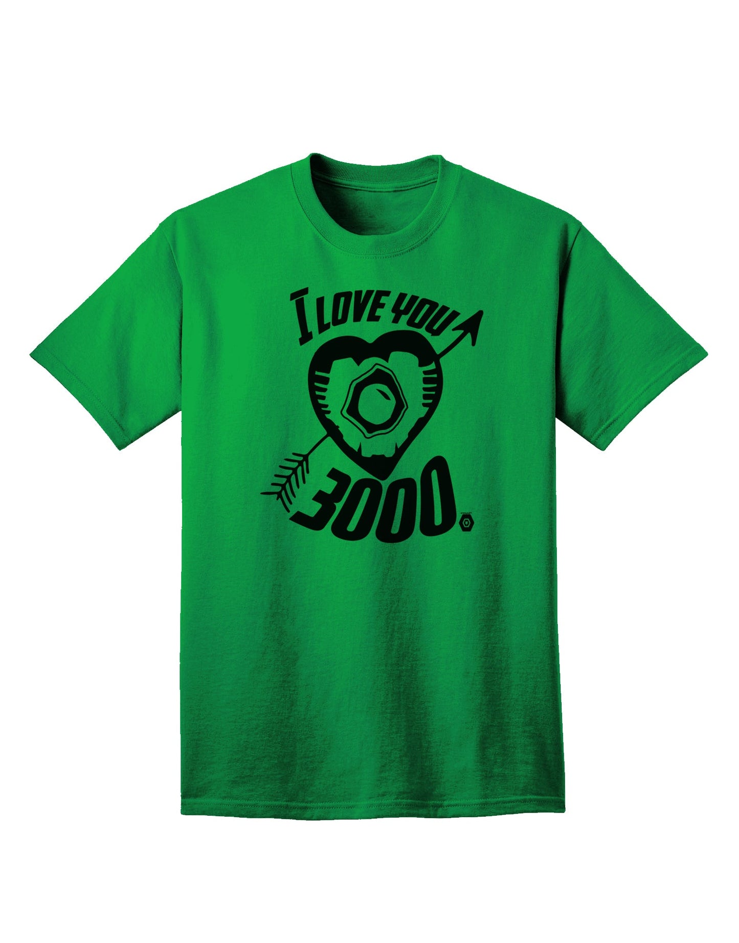 Stylish Adult T-Shirt - Express Your Love with TooLoud's I Love You 3000 Design-Mens T-shirts-TooLoud-Kelly-Green-Small-Davson Sales
